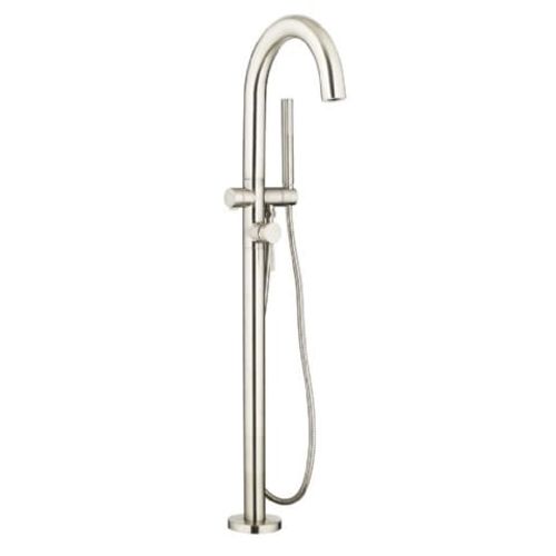 Contemporary Round Floor Mounted Tub Filler