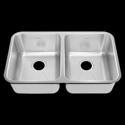Prevoir Stainless Steel Undermount 30-7/8 Inch by 17-3/4 Inch 2-Bowl Kitchen Sink