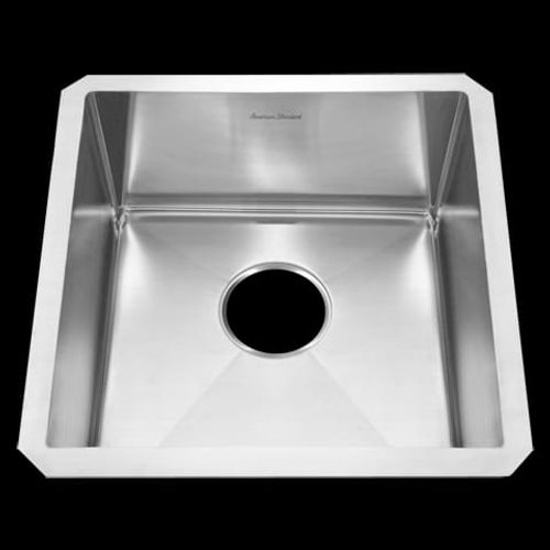 Prevoir Stainless Steel Undermount 17 Inch by 17 Inch 1-Bowl Kitchen Sink