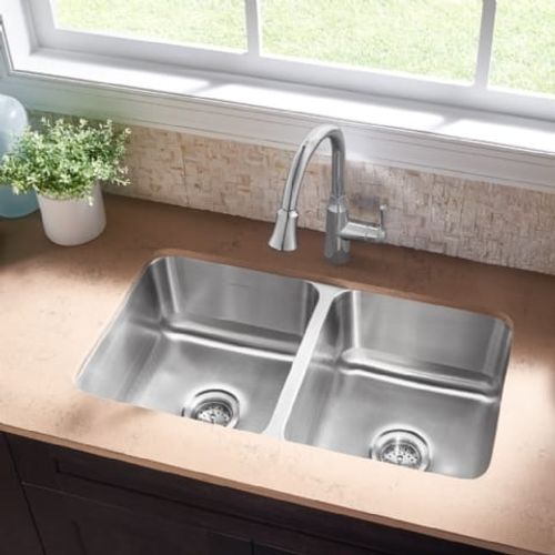 Danville 32x18 Double Bowl Kitchen Sink