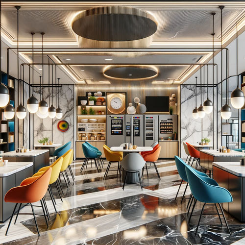 Modern Office Pantry & Dining Area Design, Co-Working