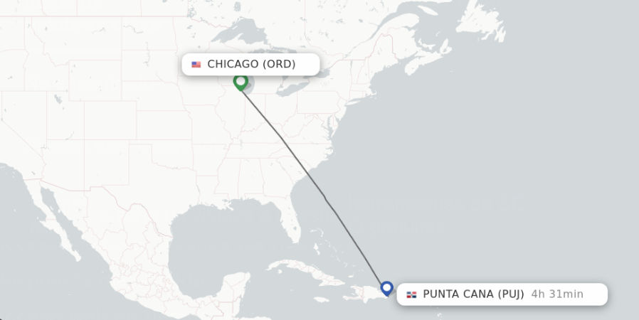 flights from chicago to punta cana