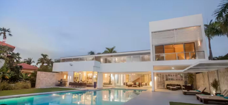 Luxury Airbnb Punta Cana villa with private pool and tropical garden