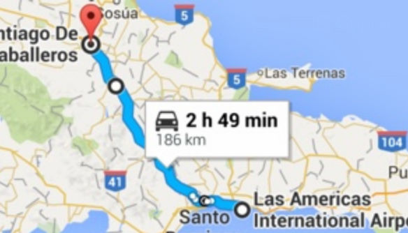 Santo Domingo to Santiago Private Taxi