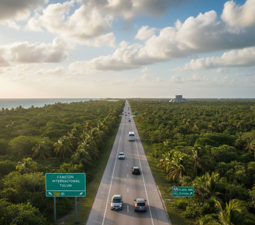 How to get from Cancun Airport to Tulum and hotels - Taxi and Transfers Private transportation from Cancun Airport to hotels in Tulum and Riviera Maya