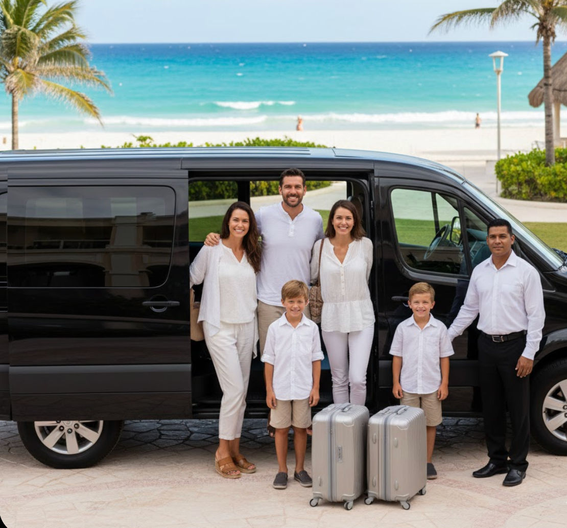 How to get from Cancun Airport to my hotel by private transportation and taxi