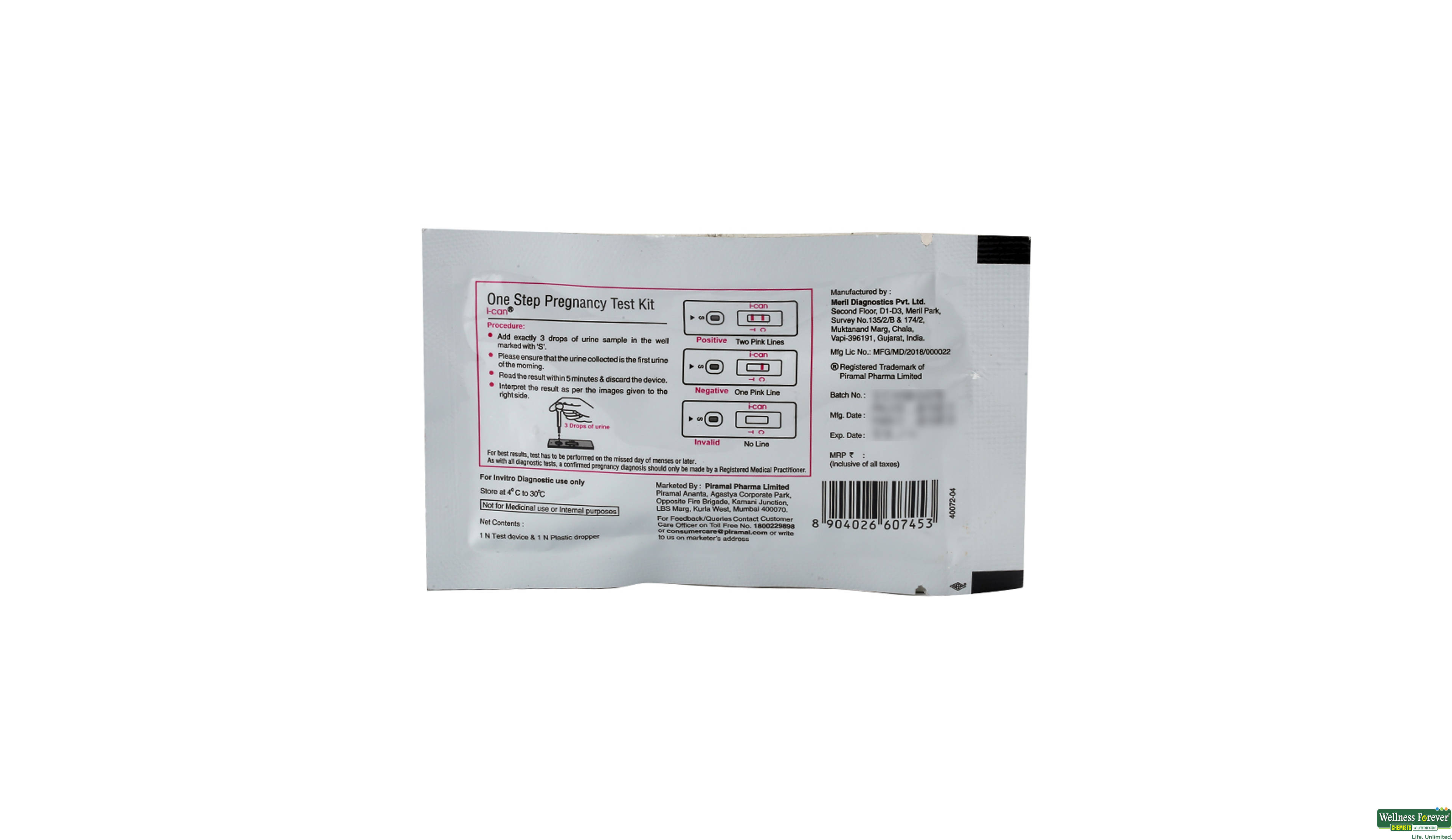I-CAN PREG TEST Pack Of 3 / DEFAULT- 2, 60ML, null
