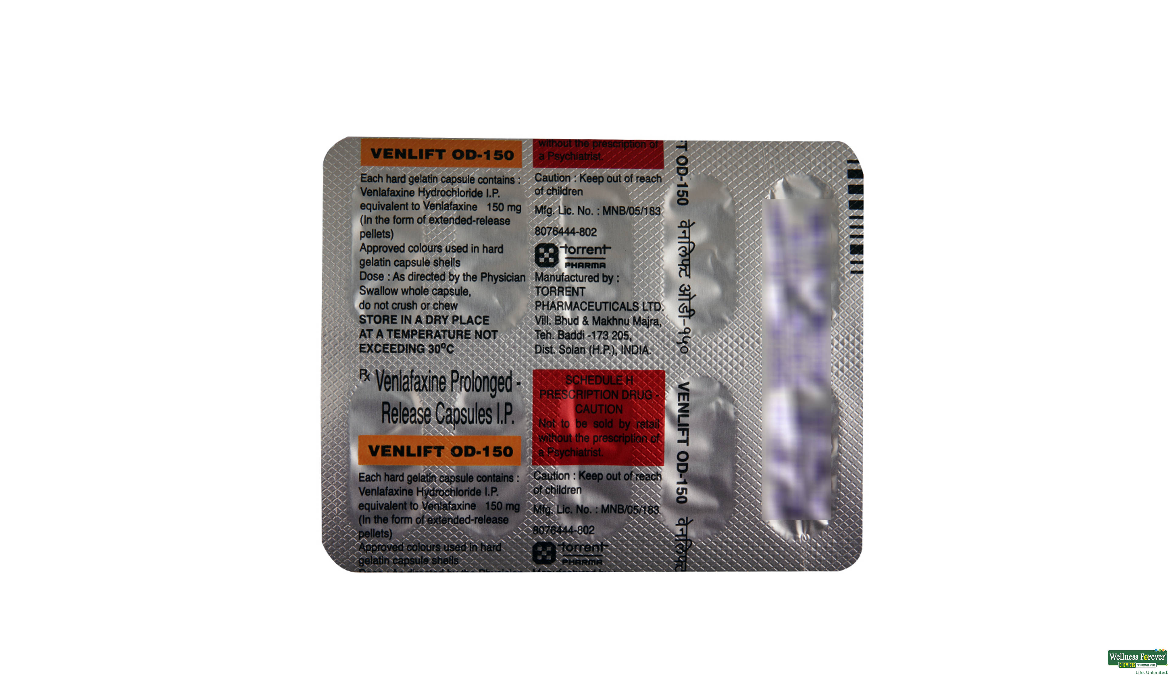 VENLIFT-OD 150MG 10CAP- 2, 10CAP, 