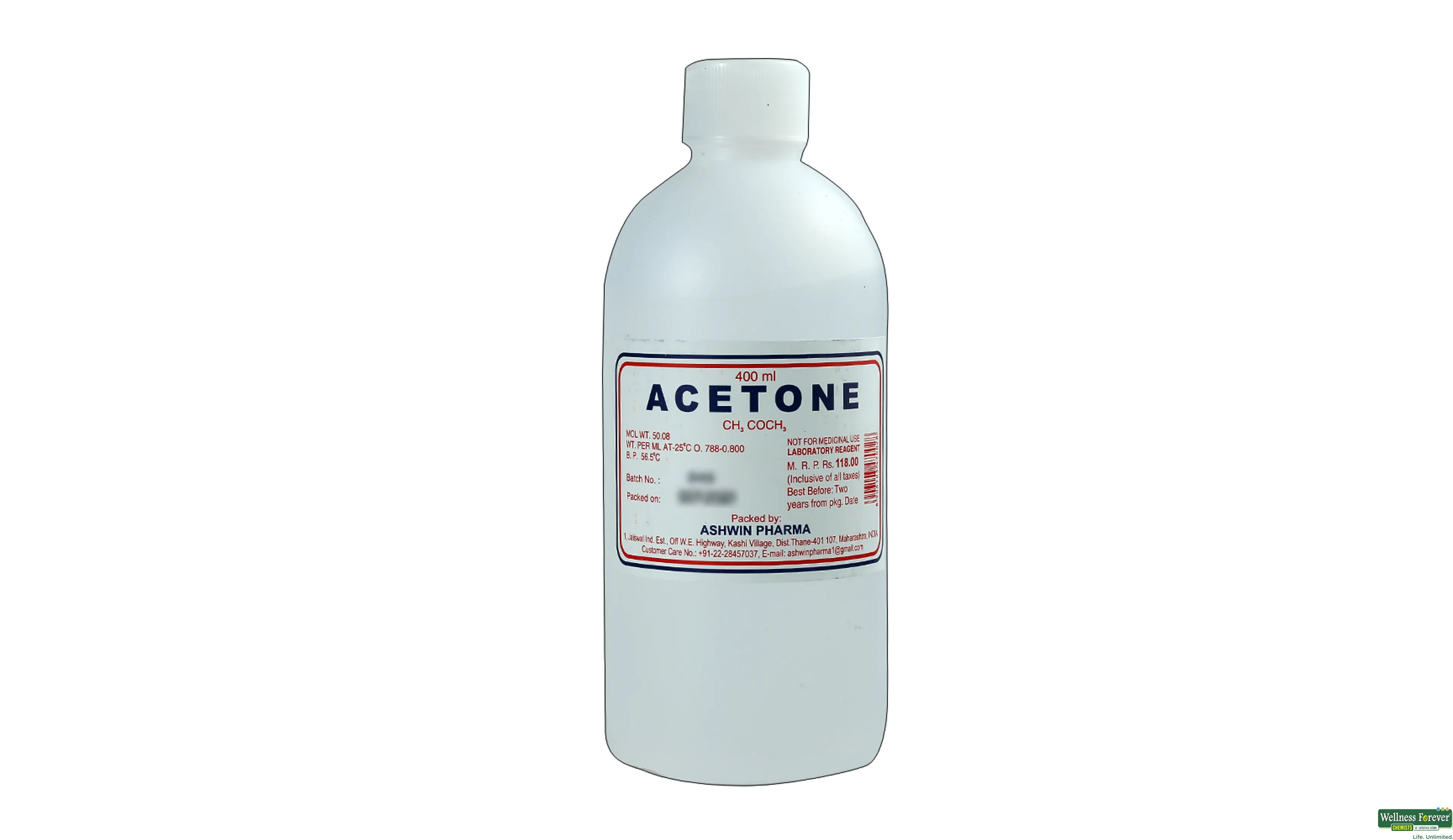 ACETONE ASHWIN 400ML- 1, 400ML, 