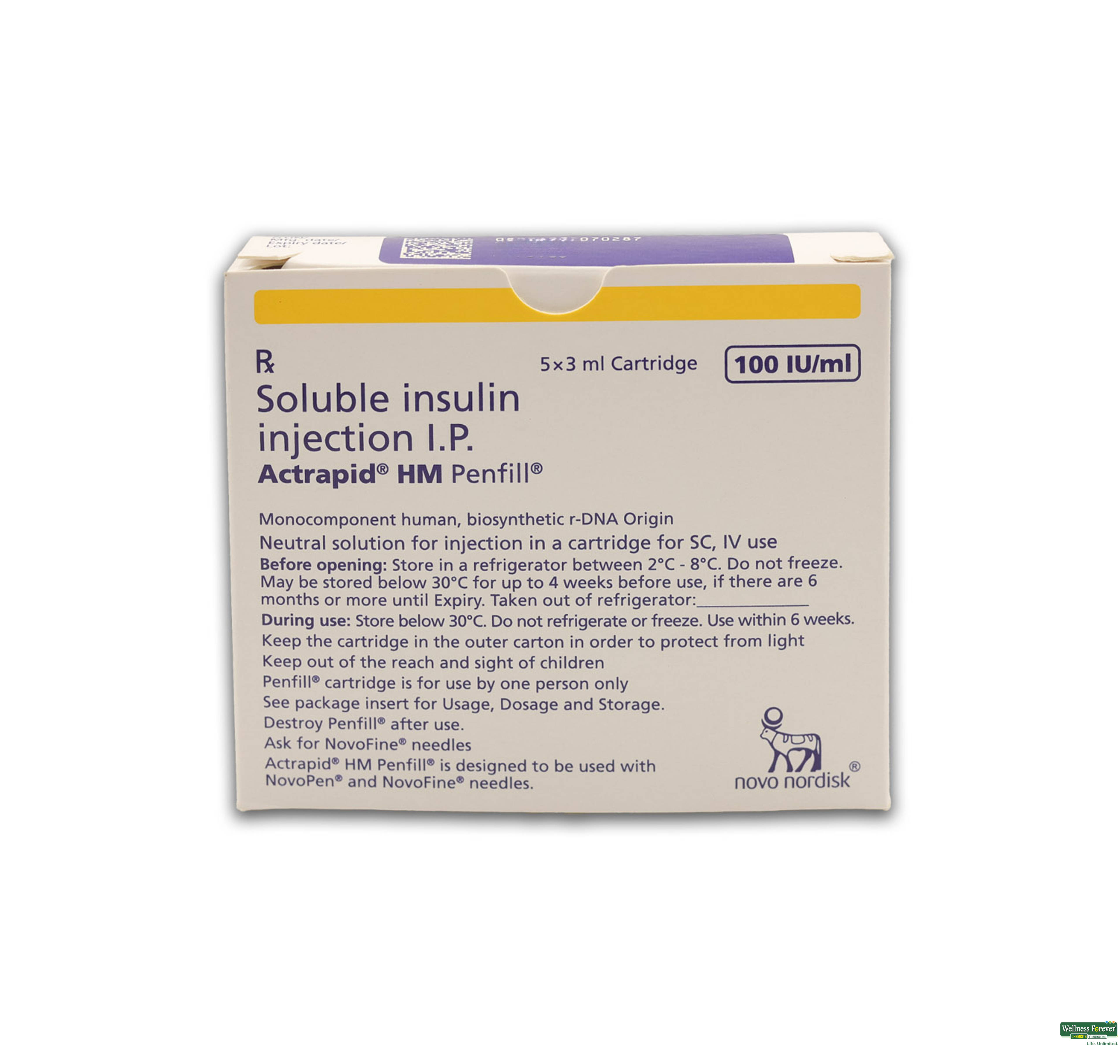 ACTRAPID HM PENFILL 5X3ML-image
