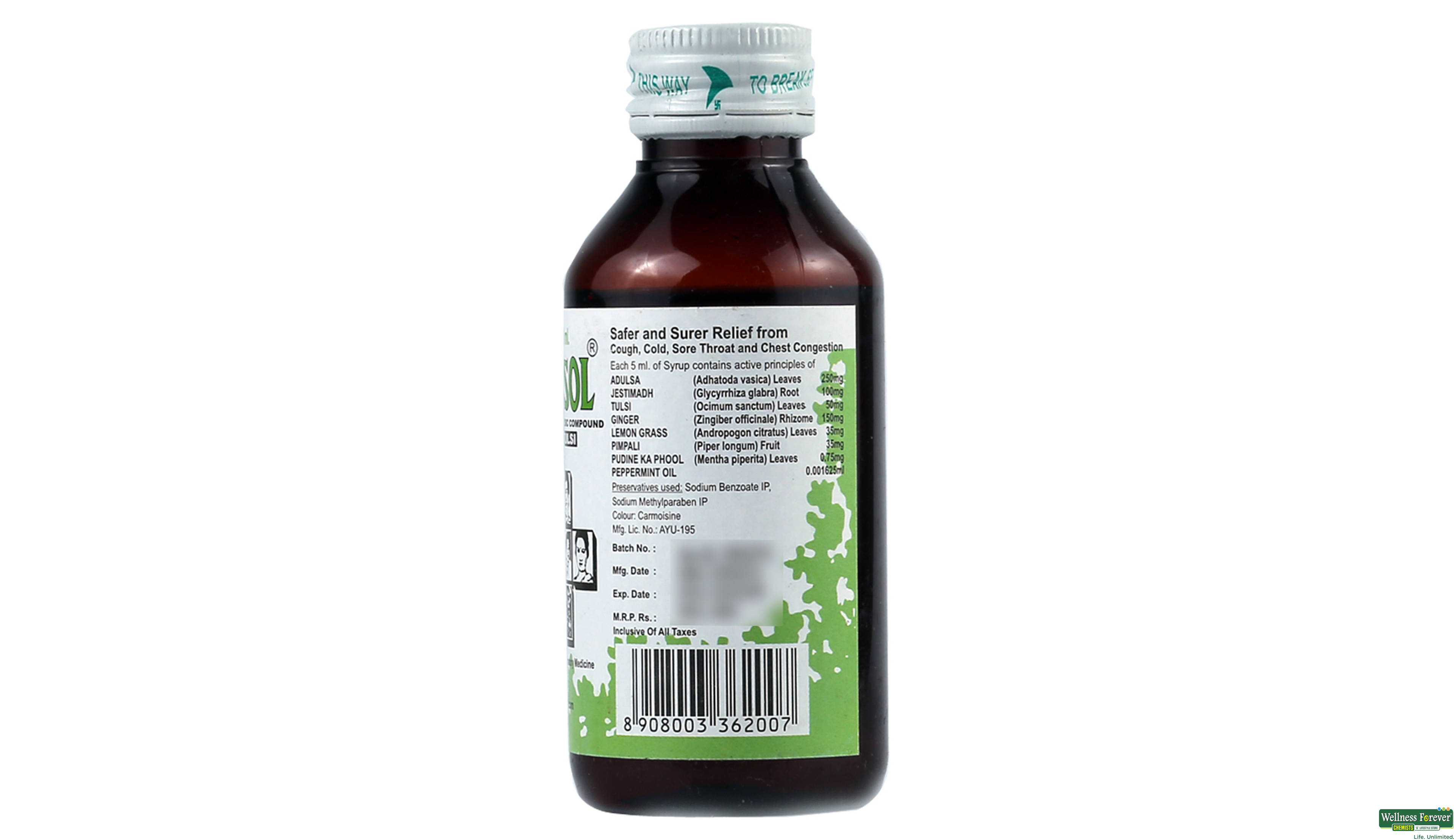 ADUSOL TULSI SYP 100ML- 2, 100ML, null