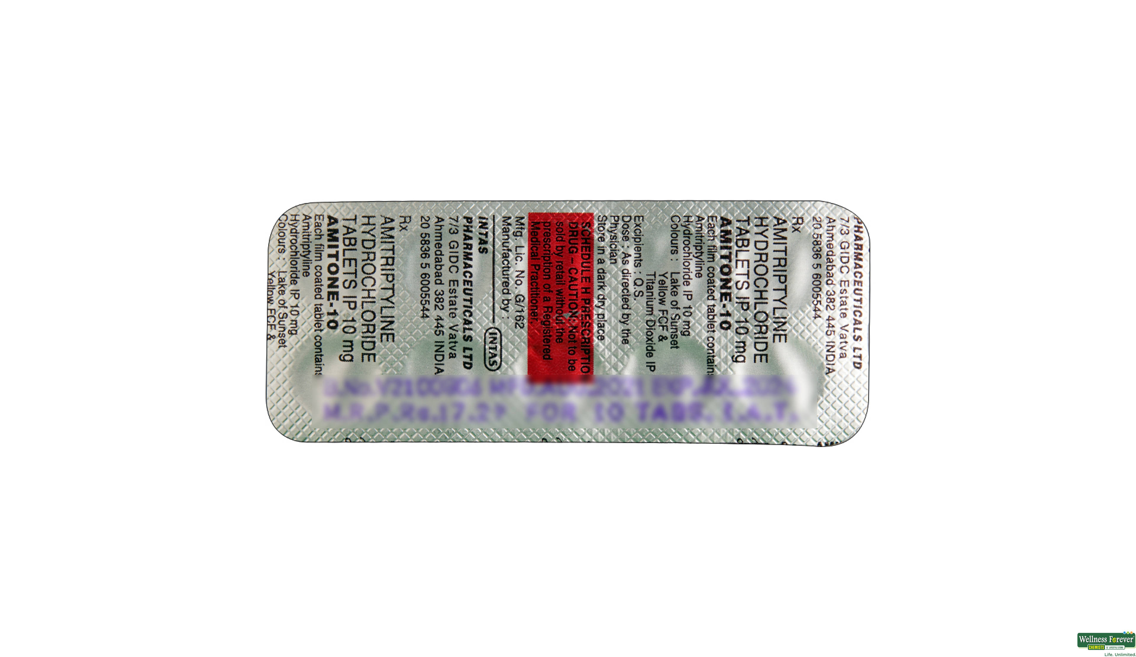 AMITONE 10MG 10TAB- 2, 10TAB, 
