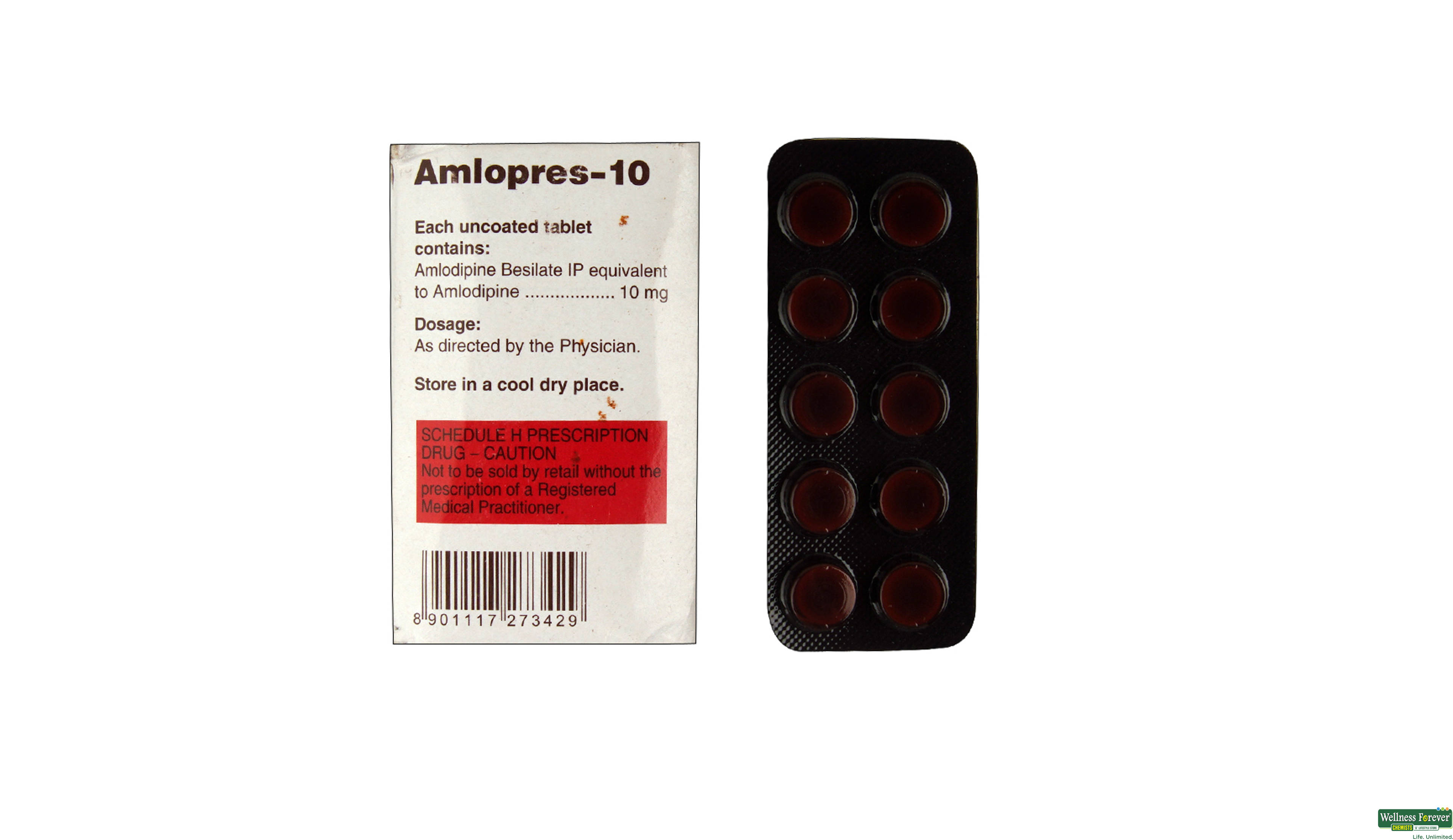 AMLOPRES 10MG 10TAB- 2, 10TAB, 