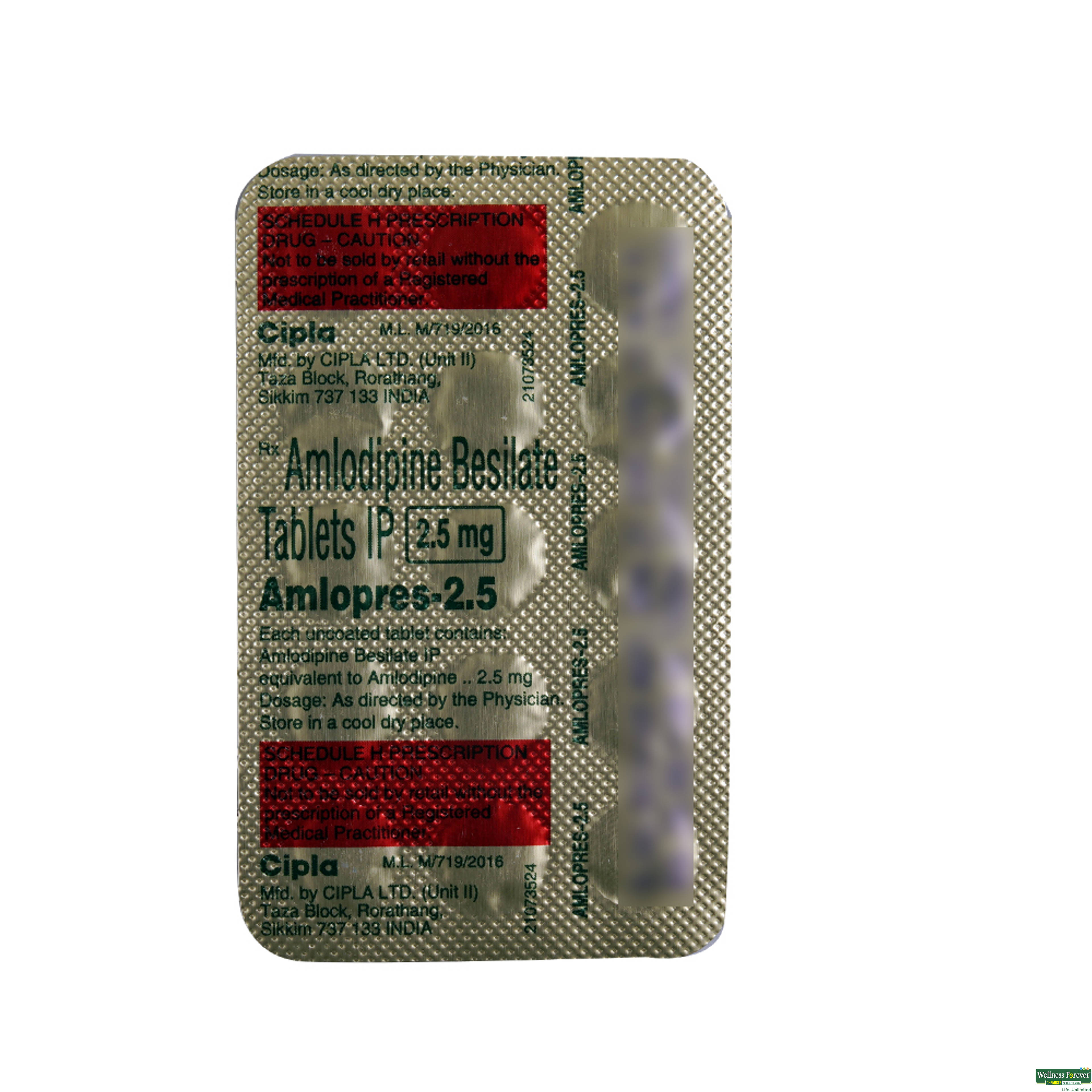 AMLOPRES 2.5MG 15TAB-image