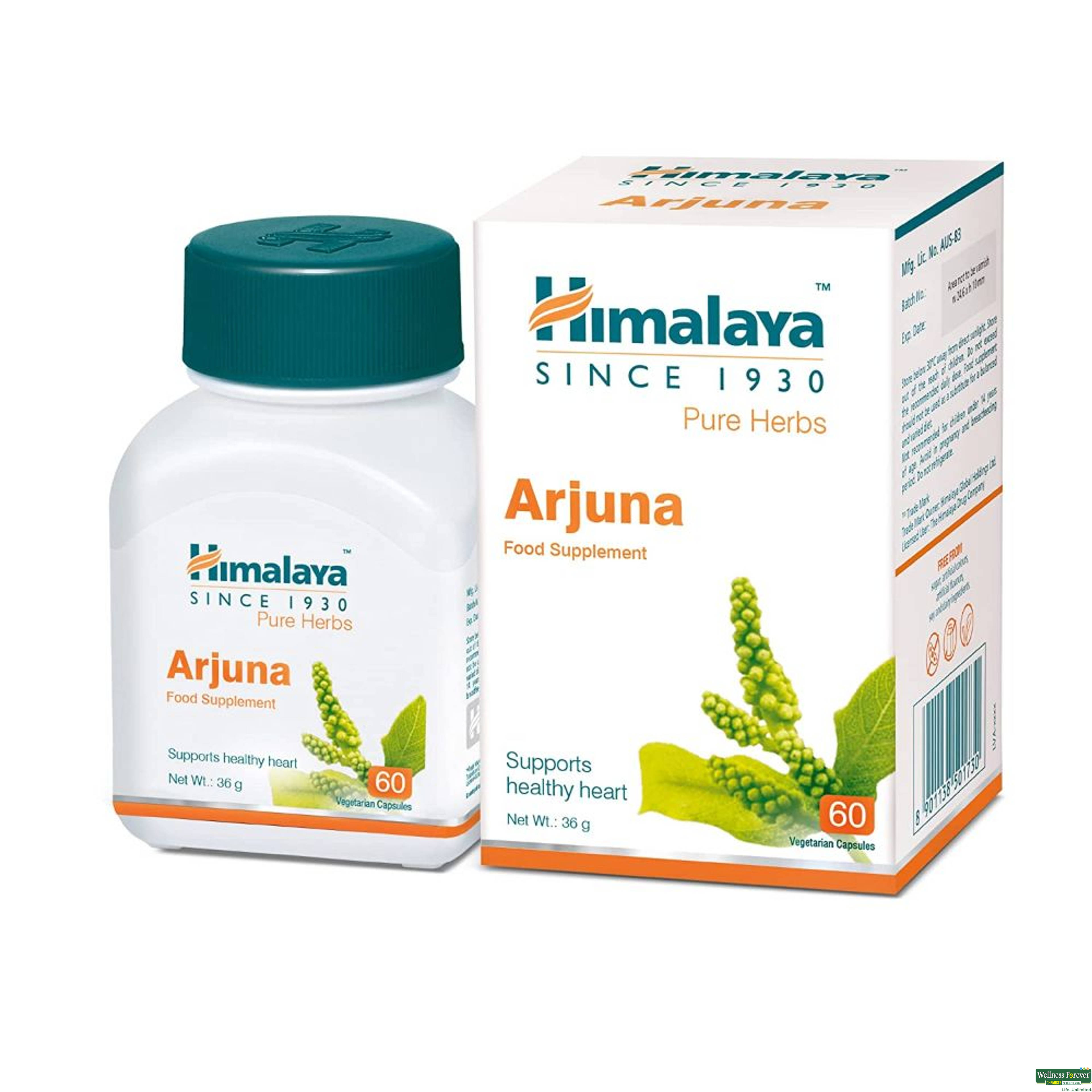 Himalaya Arjuna, 60 capules-image