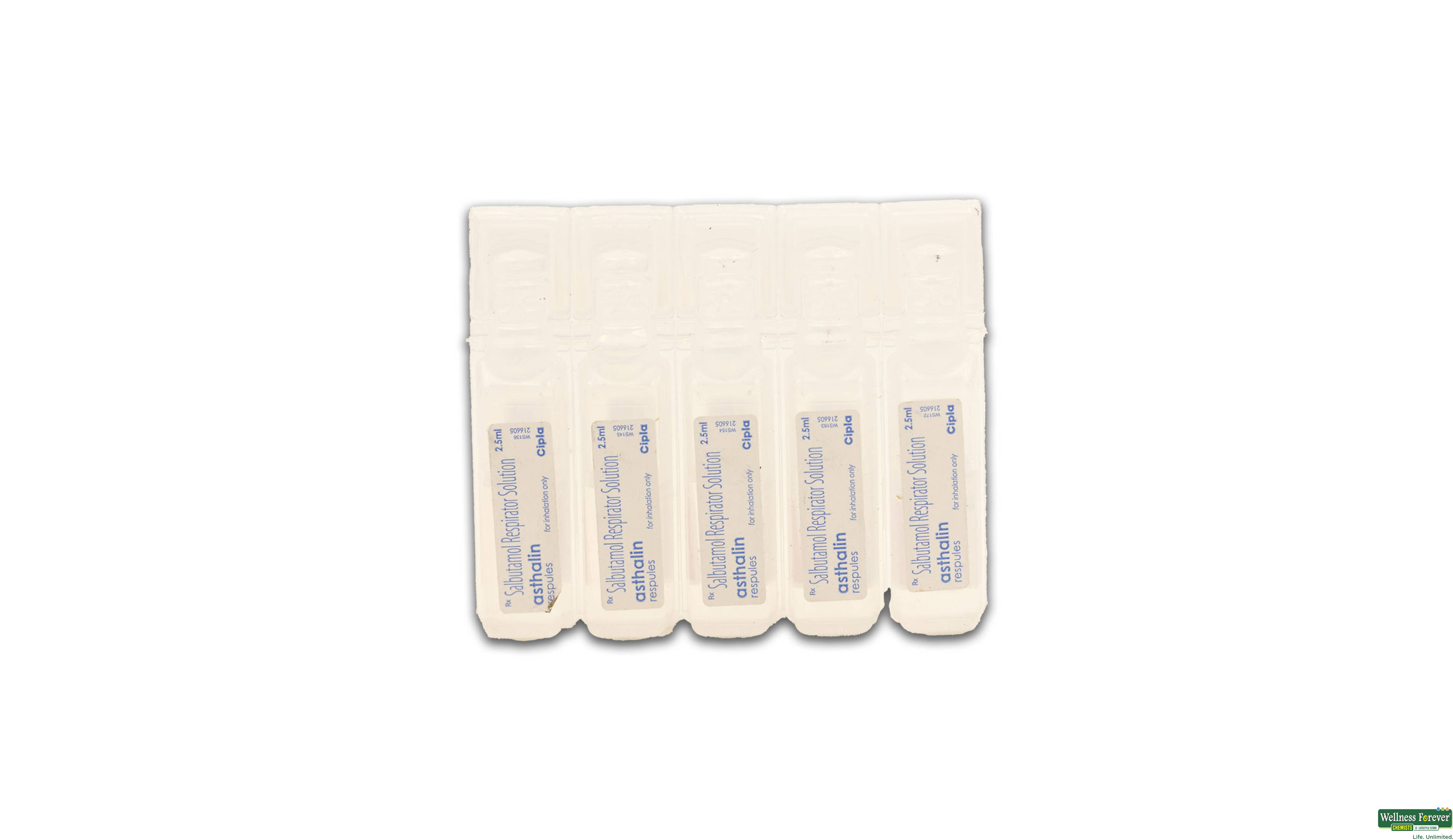 ASTHALIN RESPULES 2.5ML- 1, 2.5ML, 