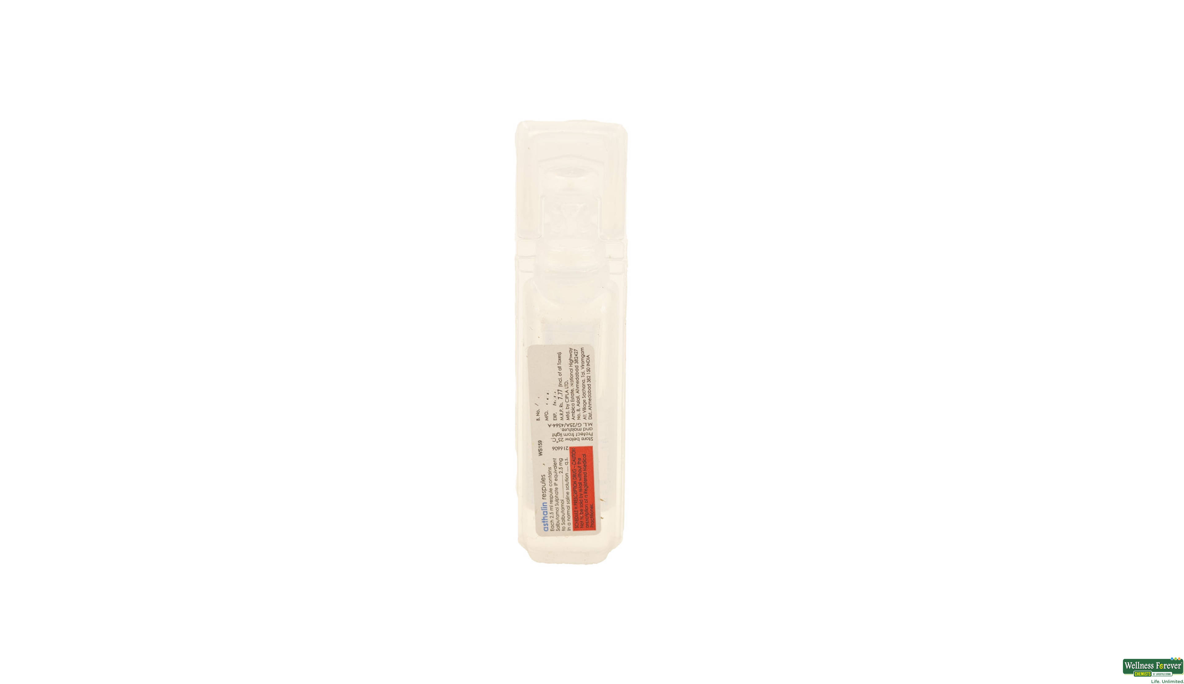 ASTHALIN RESPULES 2.5ML- 2, 2.5ML, 