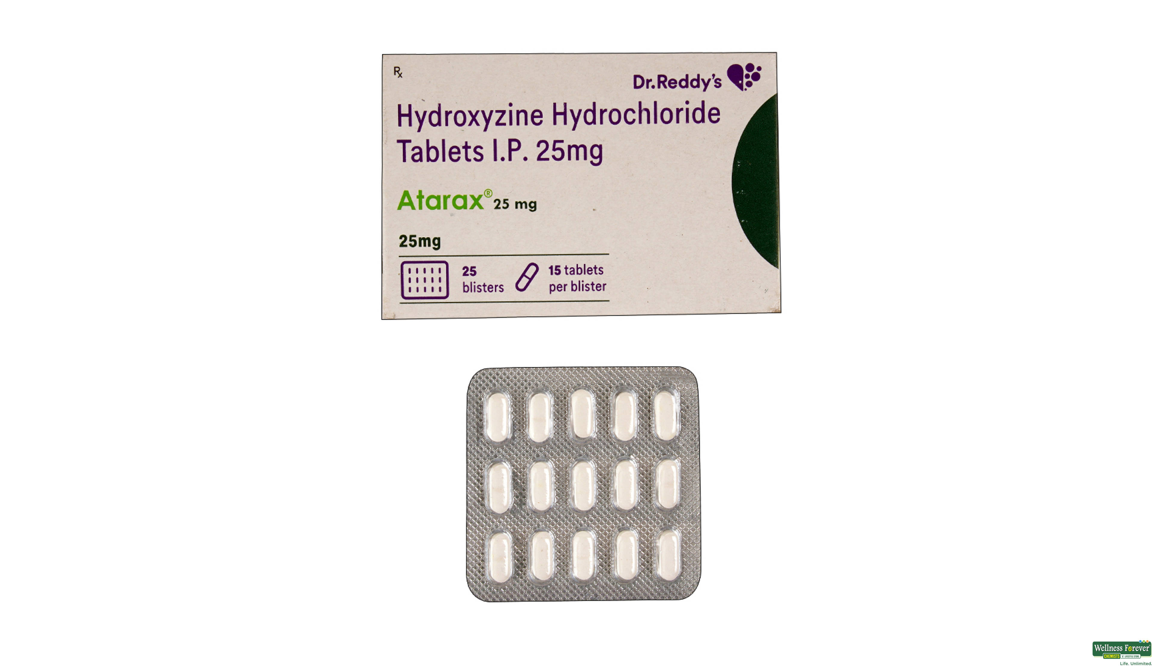 ATARAX 25MG 15TAB- 1, 15TAB, 