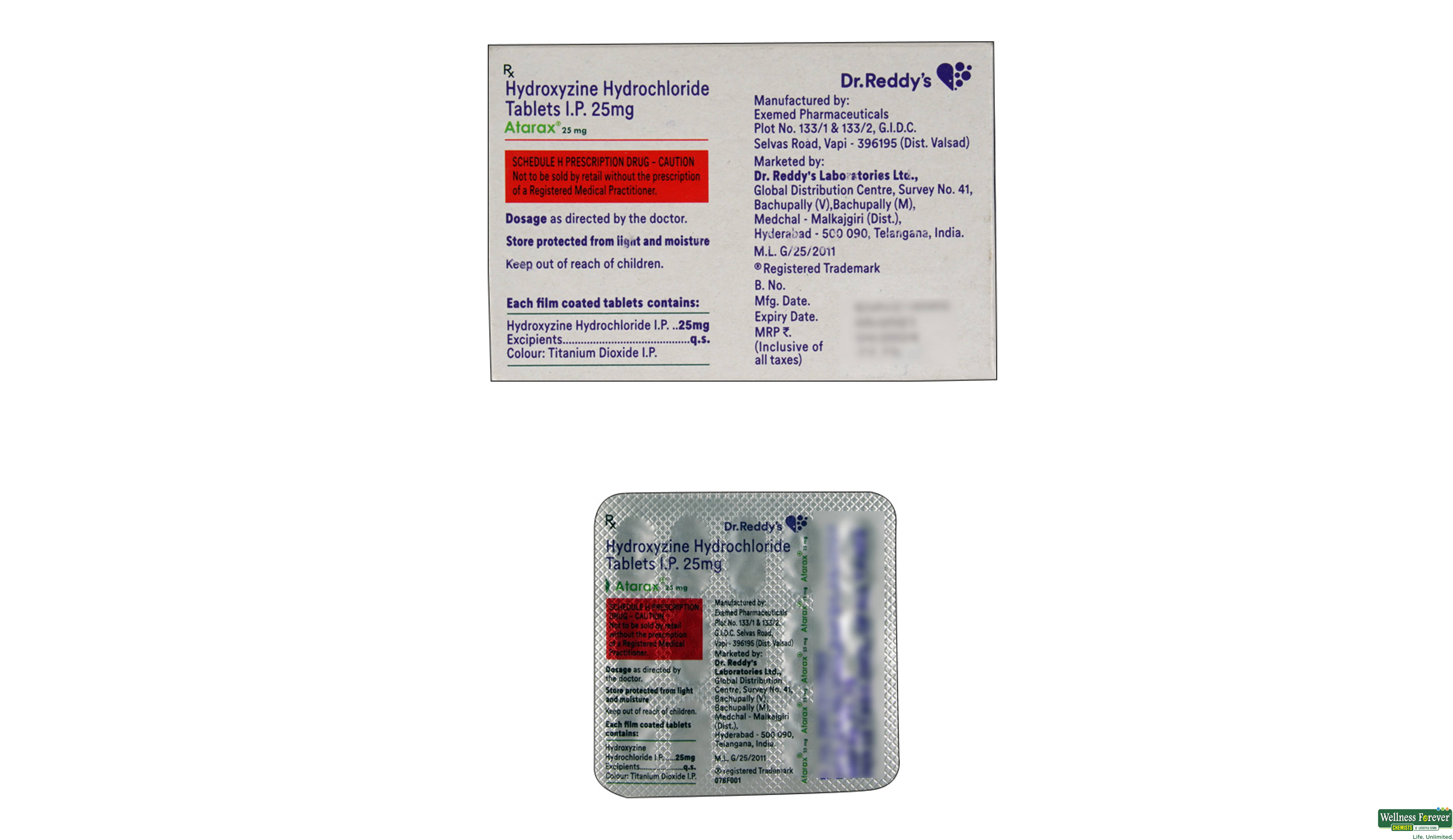 ATARAX 25MG 15TAB- 2, 15TAB, 