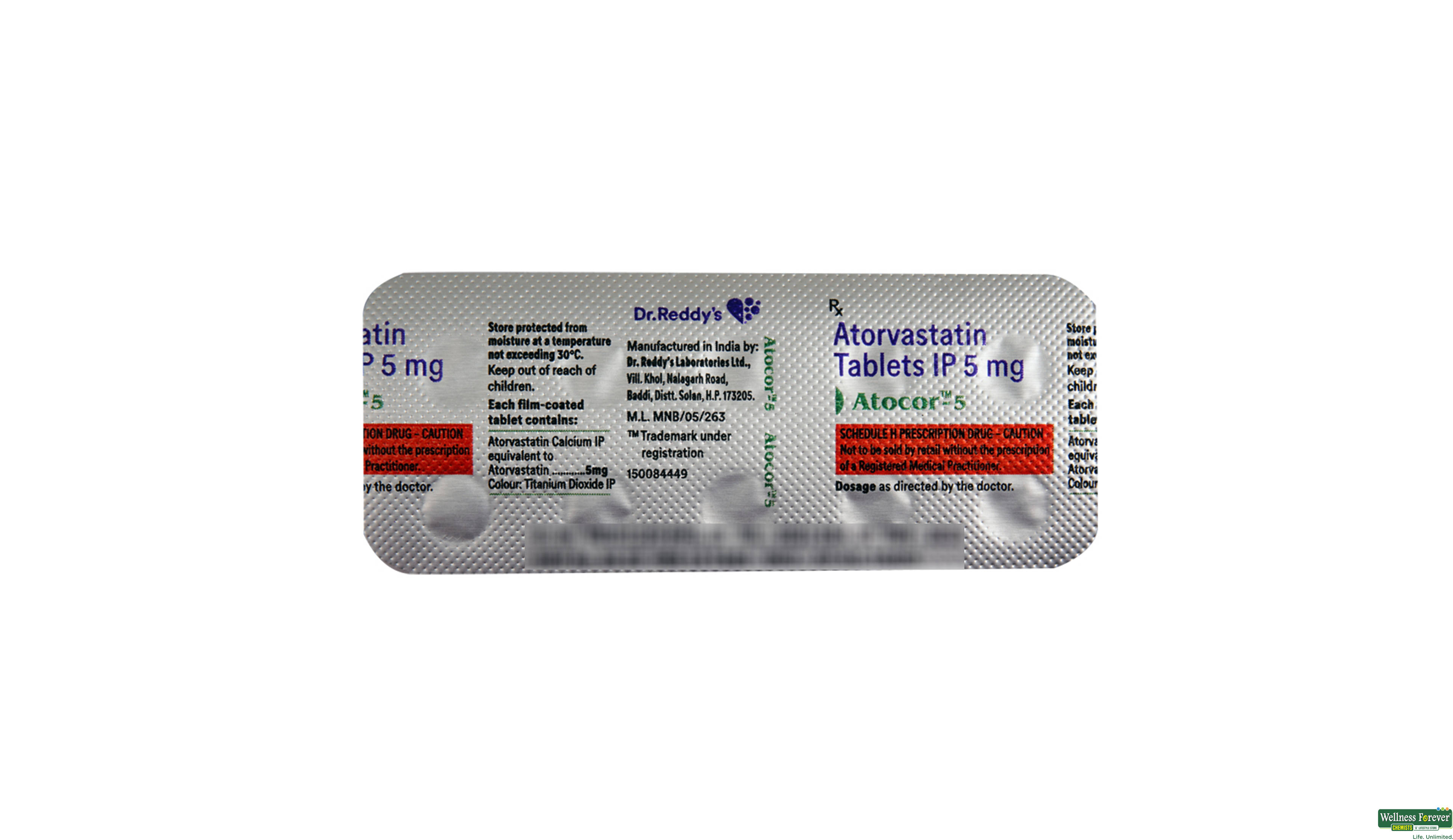 ATOCOR 5MG 10TAB- 2, 10TAB, 