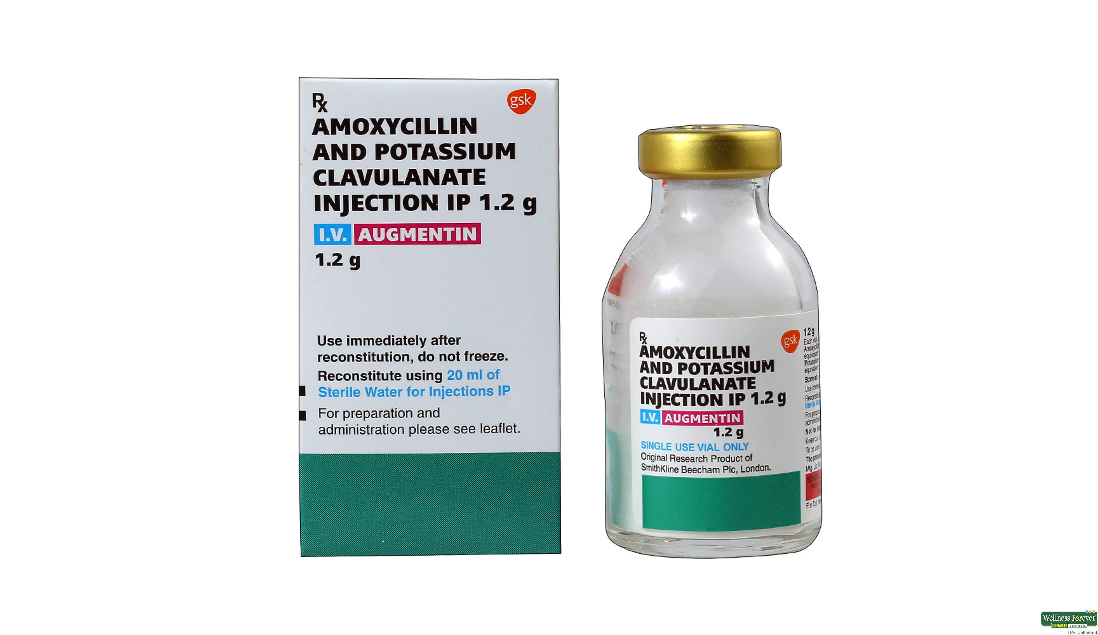 AUGMENTIN 1.2GM INJ VIAL- 1, 1PC, 