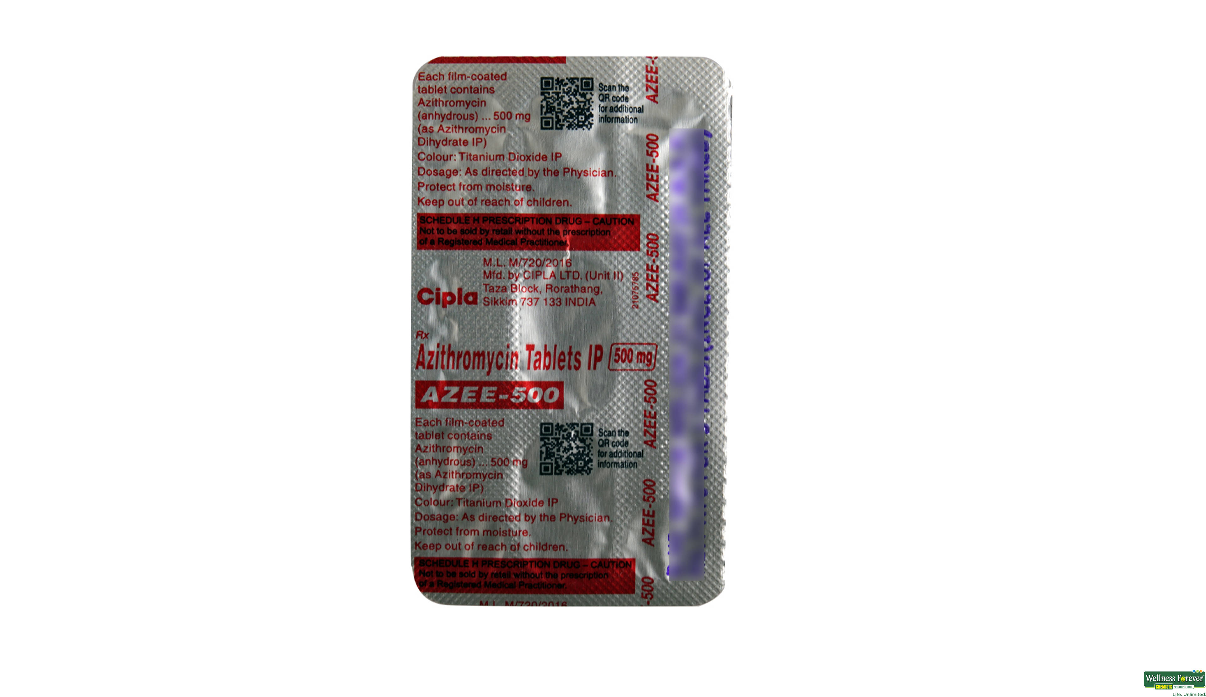 AZEE 500MG 3TAB- 2, 3TAB, 