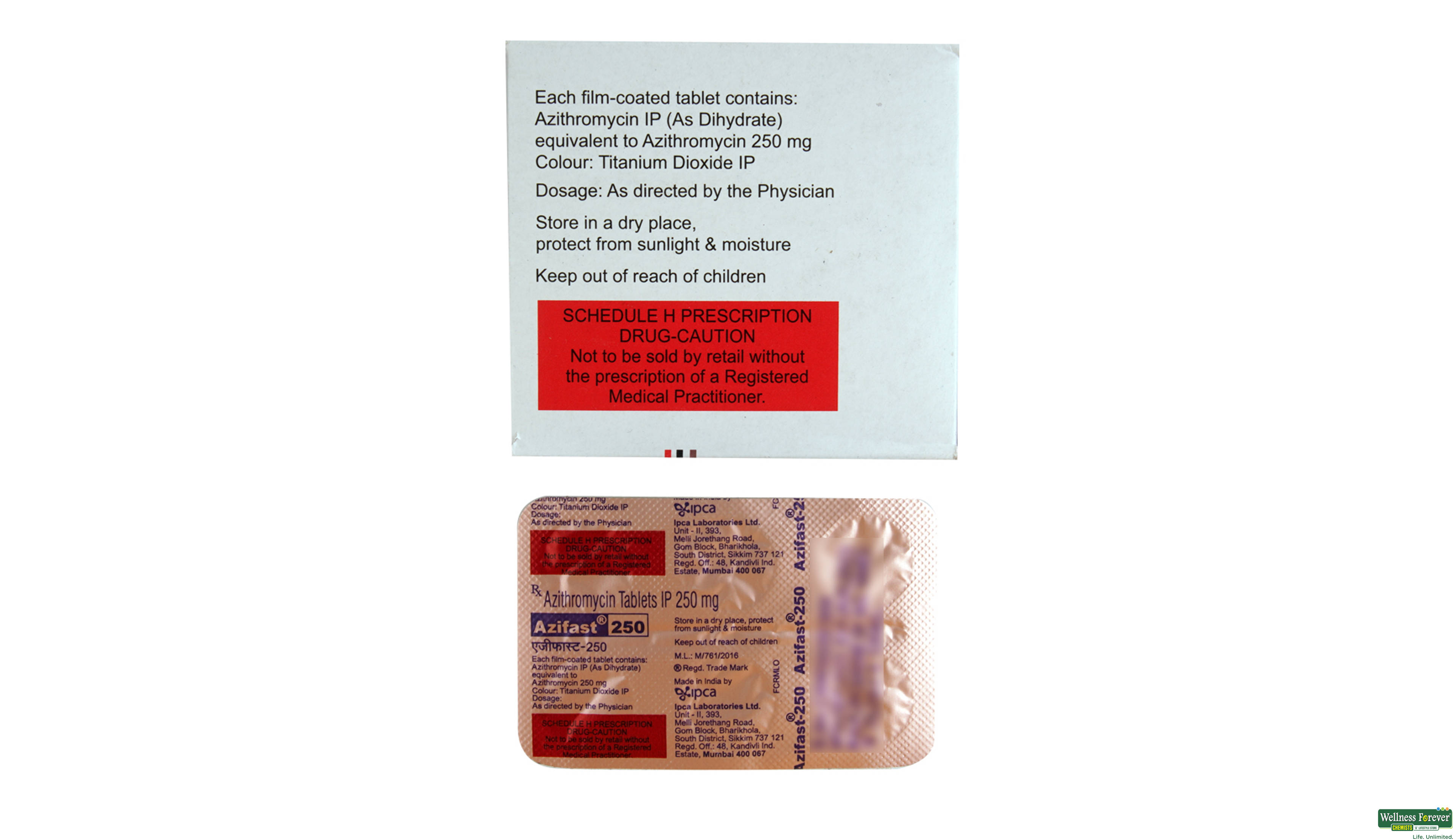 AZIFAST 250MG 6TAB- 2, 6TAB, 