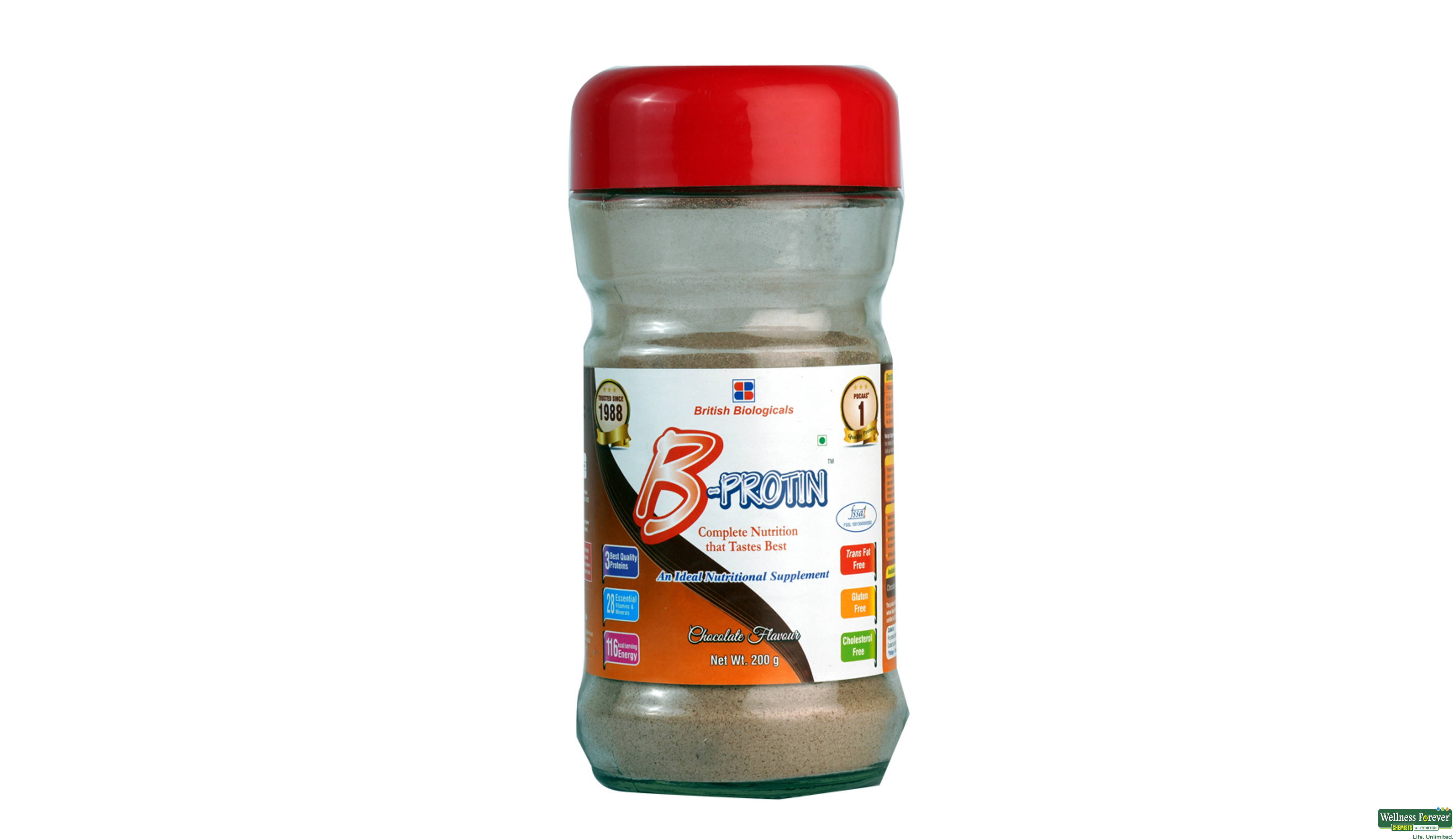 B-PROTIN CHOC POW 200GM- 1, 200GM, null
