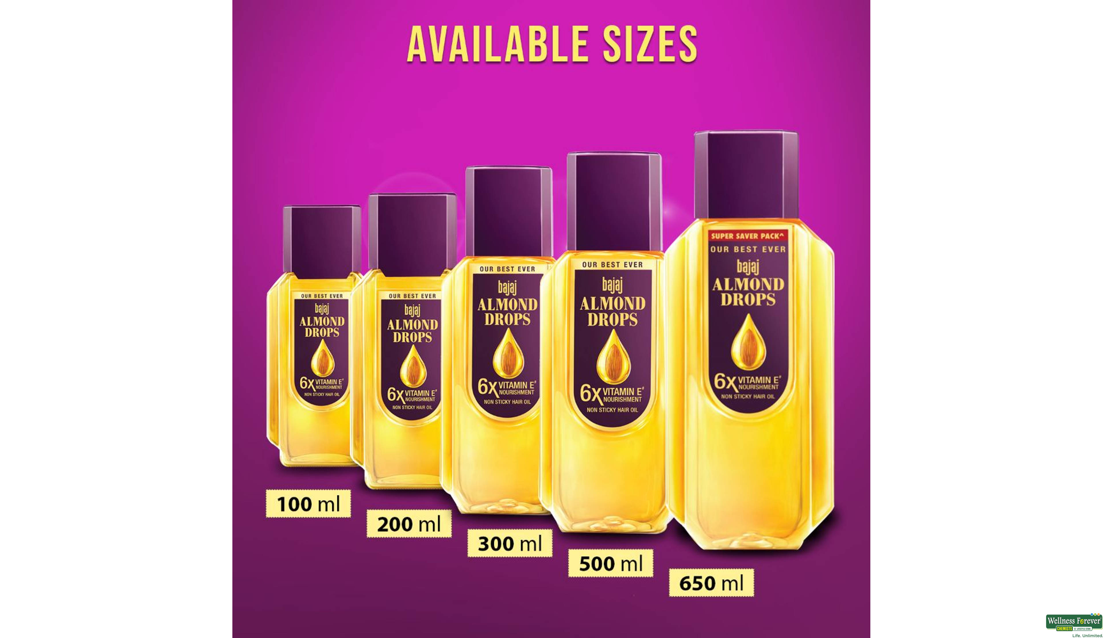 BAJAJ ALMOND DROP HR/OIL 45ML- 8, 50ML, 