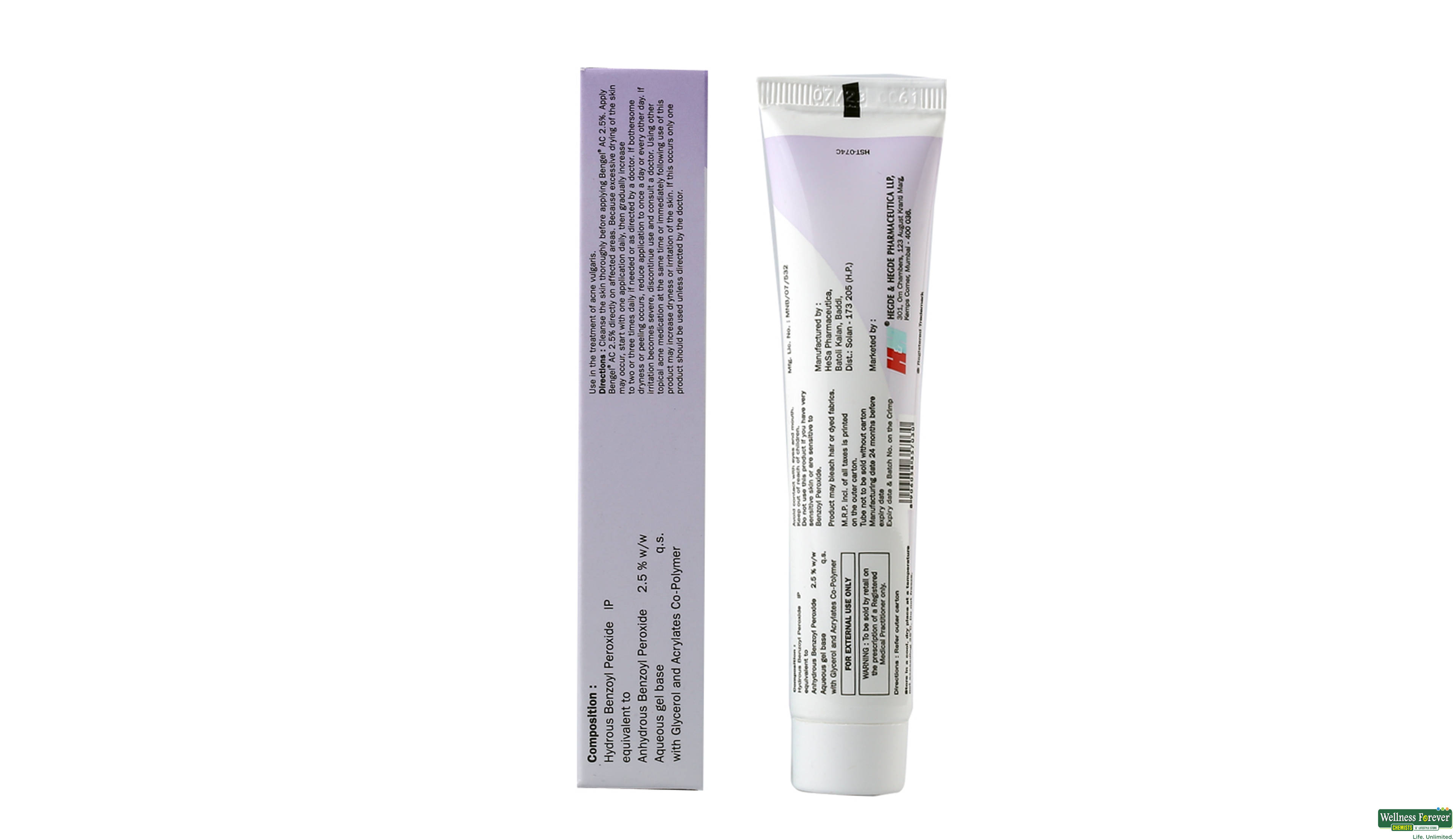 BENGEL-AC 2.5% GEL 30GM- 2, 30GM, 
