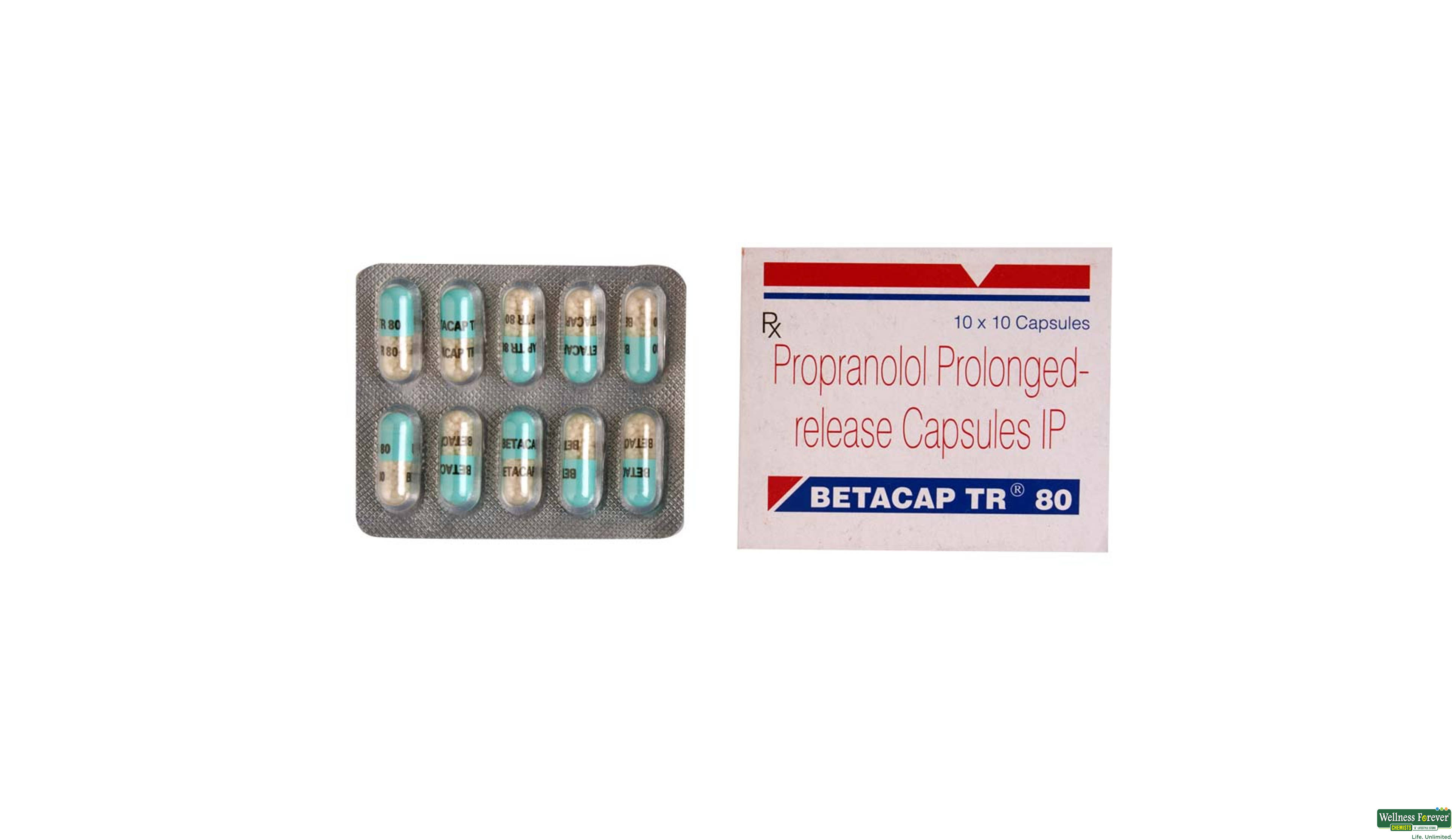 BETACAP-TR 80MG 10CAP- 1, 10CAP, null