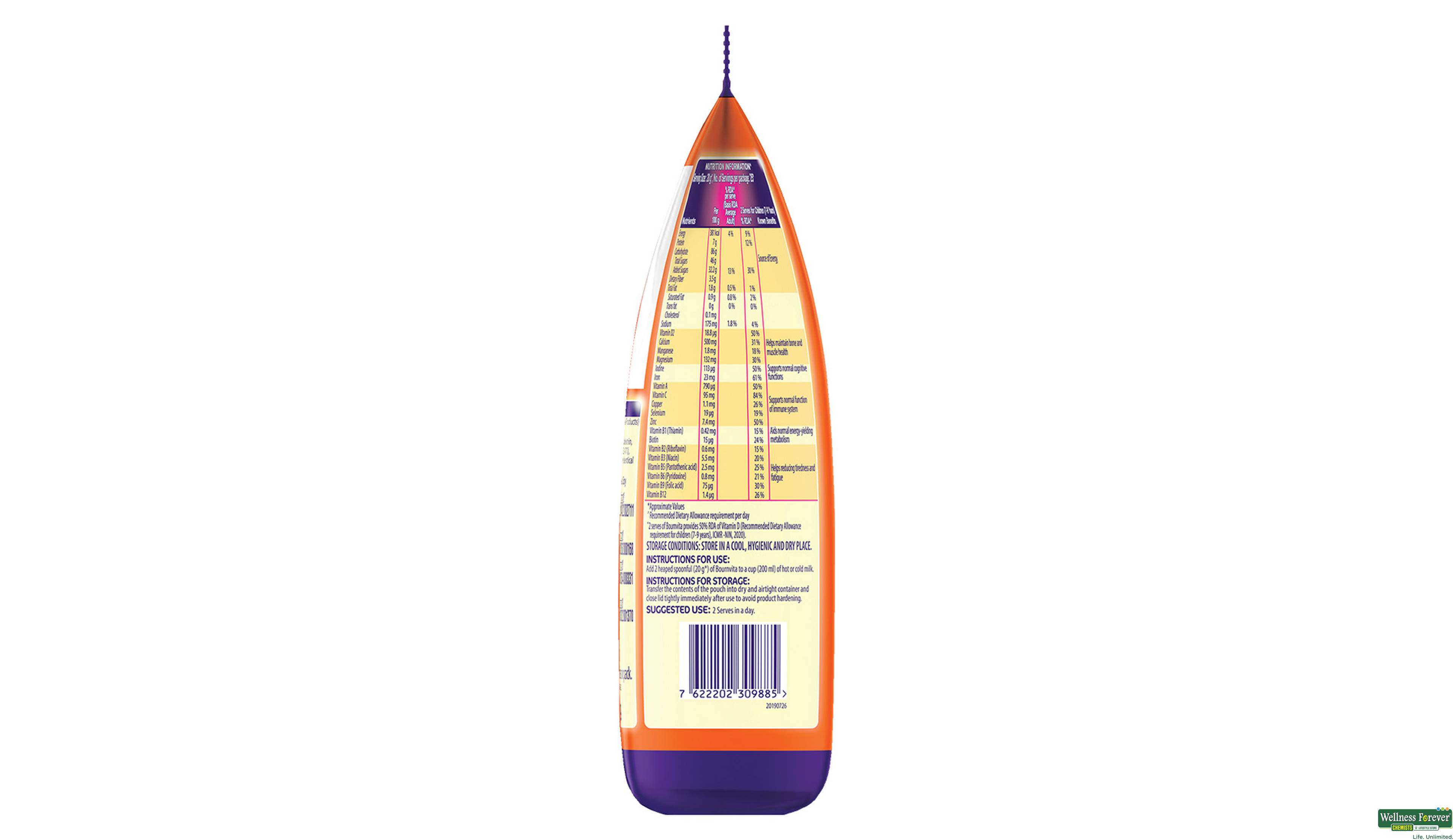 CADBURY BOURNVITA REF 500GM- 3, 500GM, 