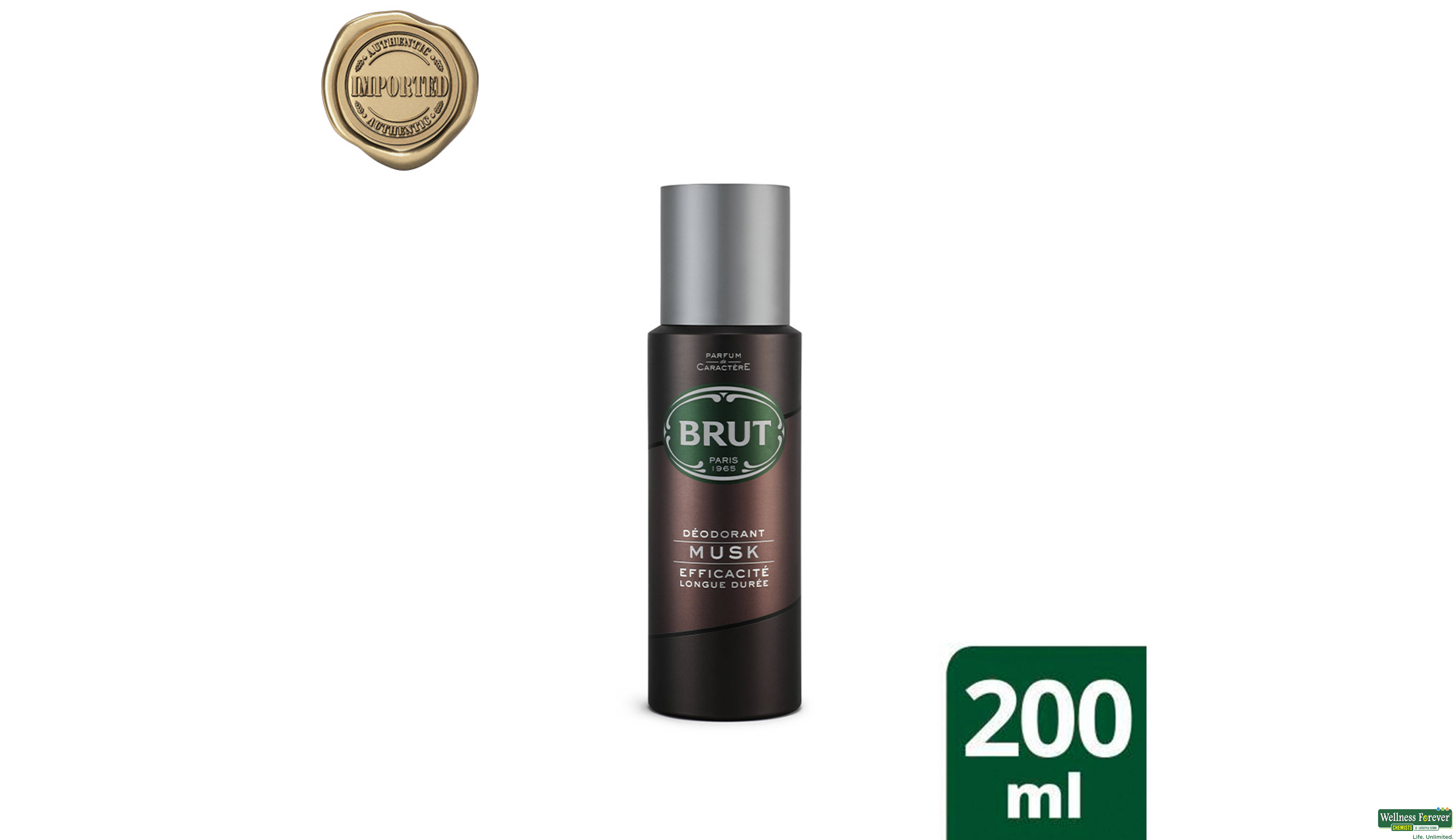 BRUT DEO MUSK 200ML- 1, 200ML, 