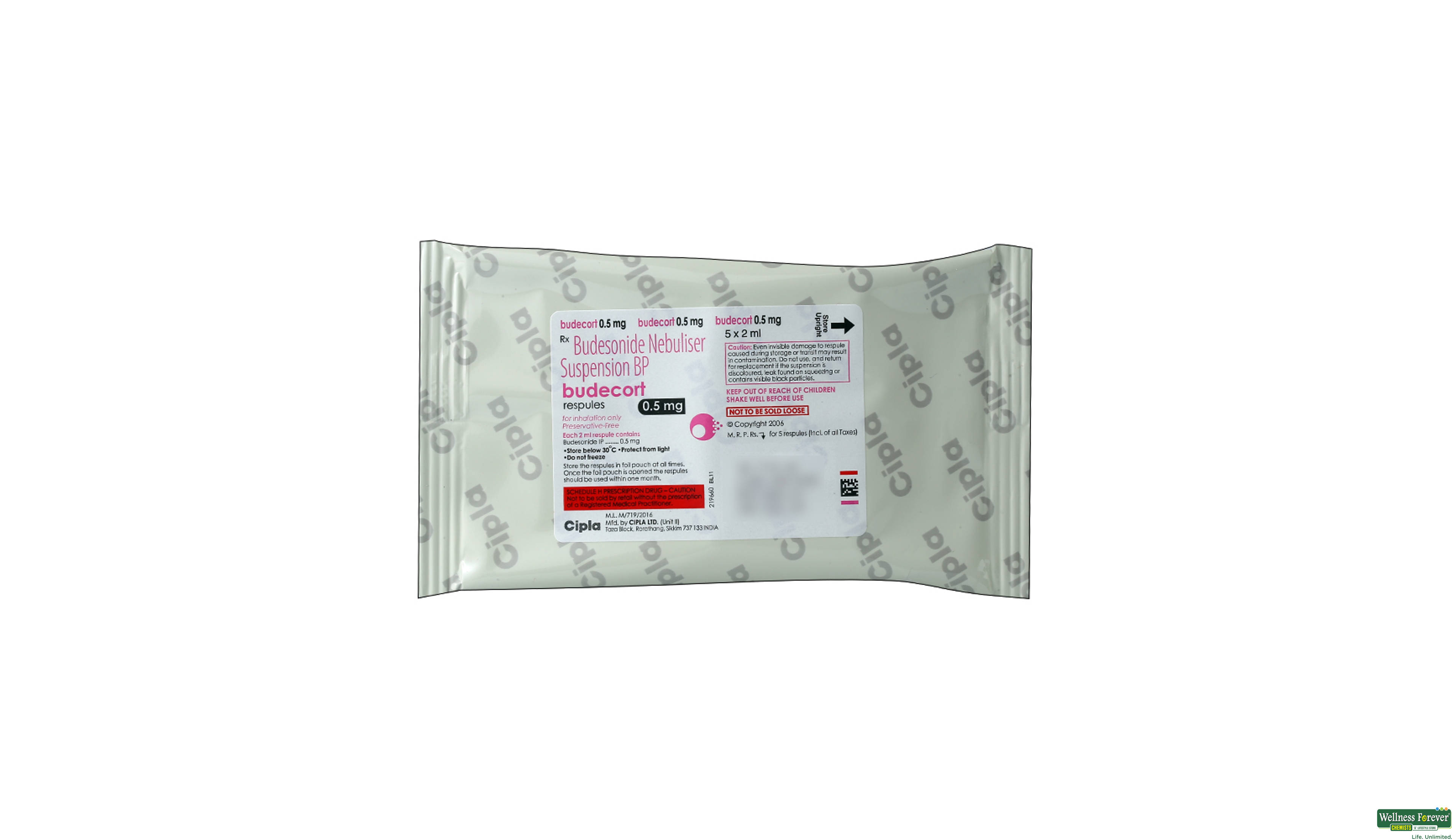 BUDECORT 0.5MG RESPULES 2ML- 3, 2ML, 