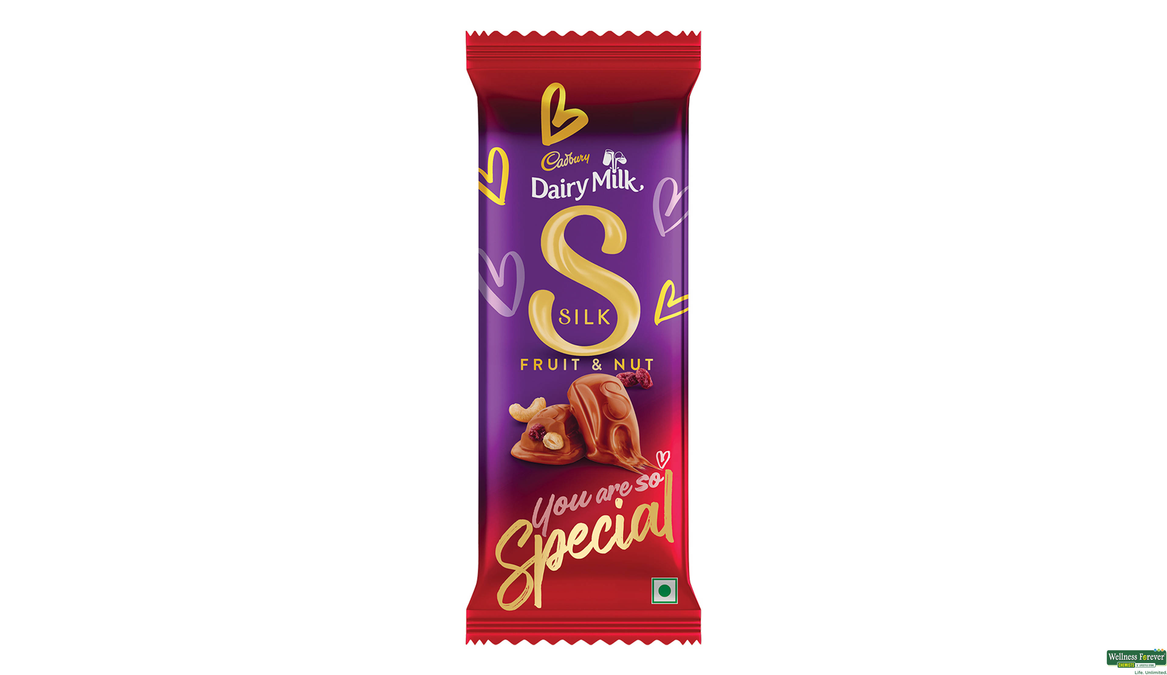 CADB CHOC SILK FRUIT/NUT 137GM- 1, 137GM, 