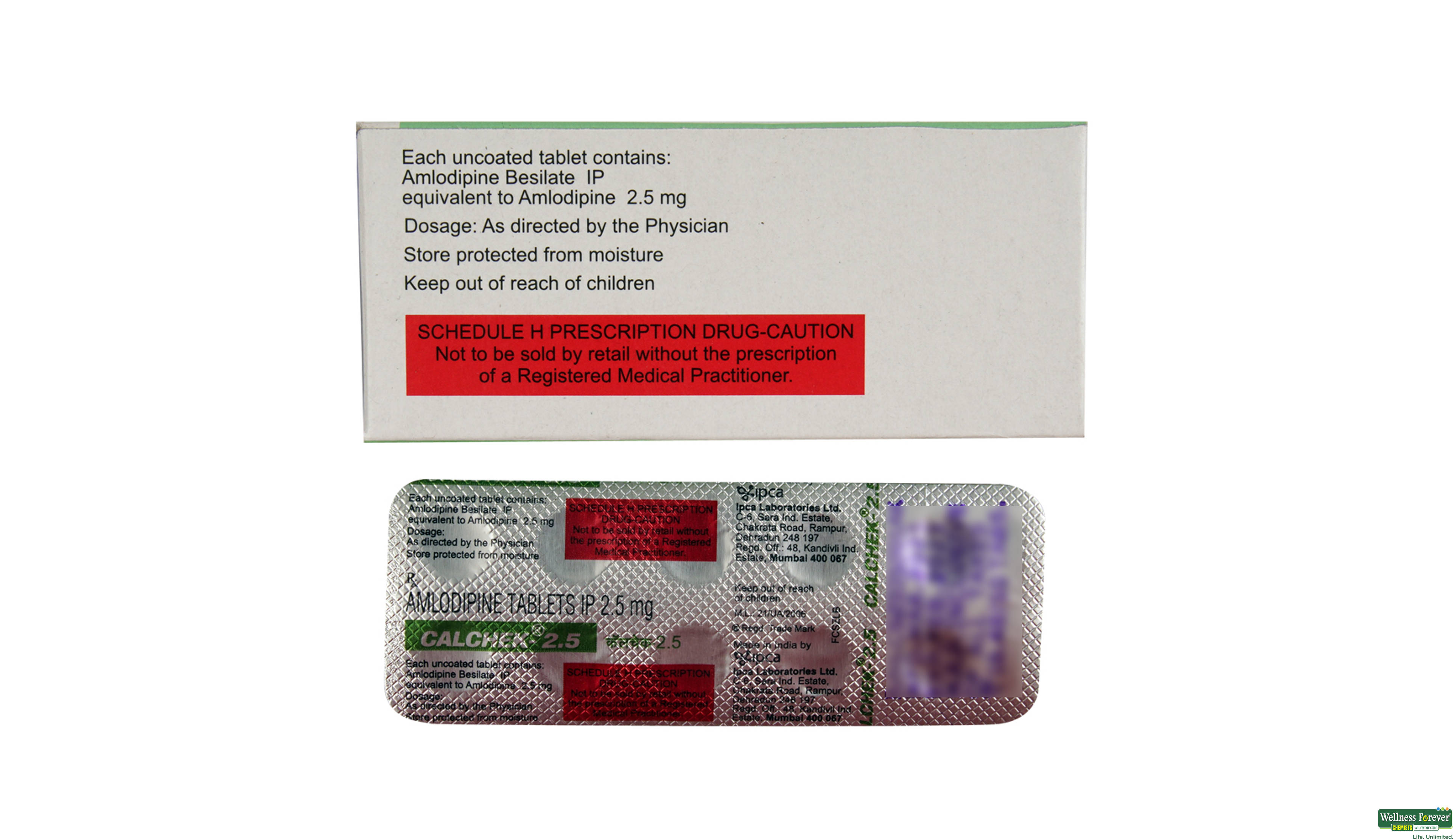 CALCHEK 2.5MG 10TAB- 2, 10TAB, 