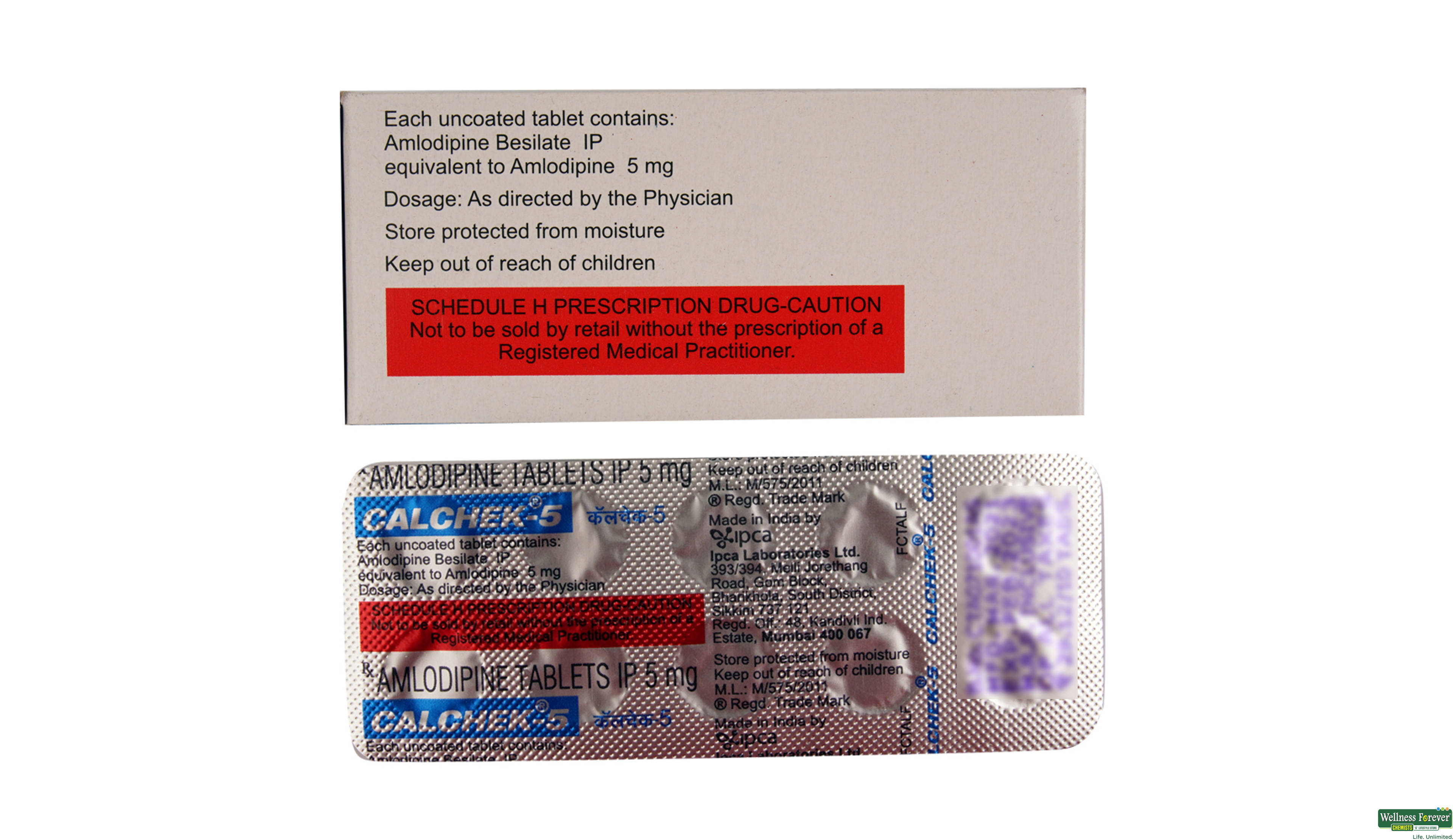 CALCHEK 5MG 10TAB- 2, 10TAB, 