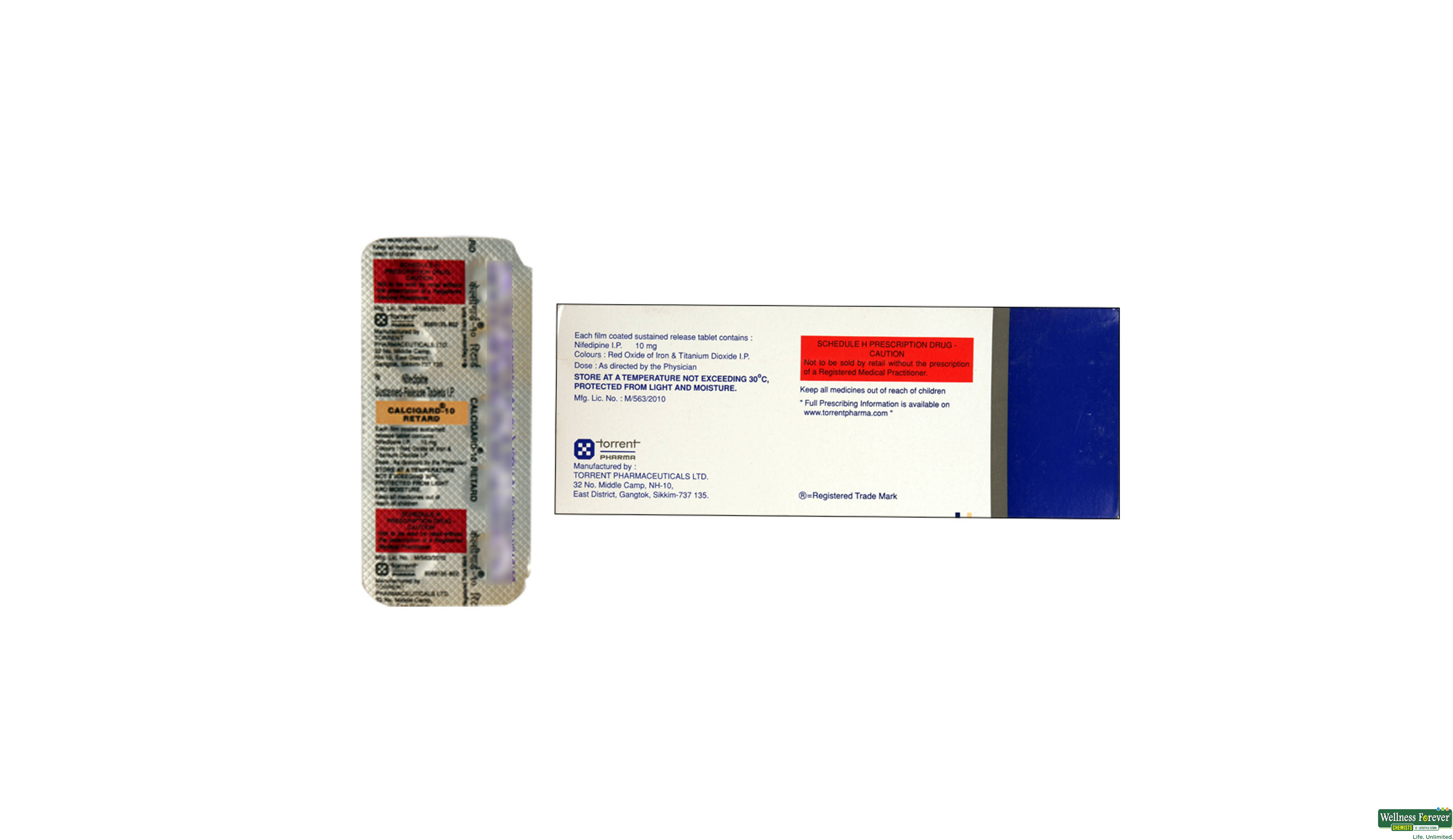CALCIGARD-RETARD 10MG 10TAB- 2, 10TAB, 