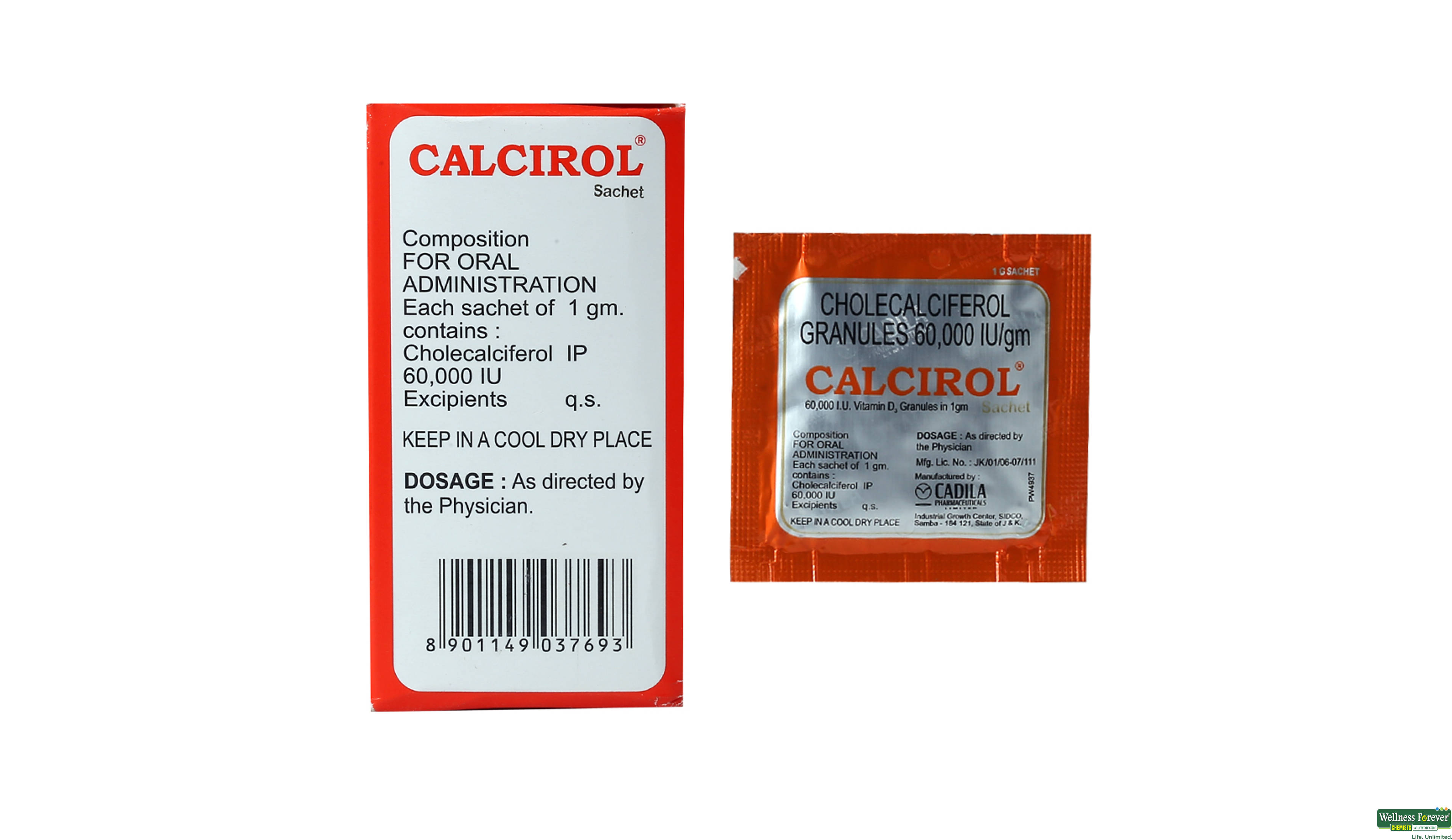 CALCIROL SACH 1GM- 2, 1GM, 