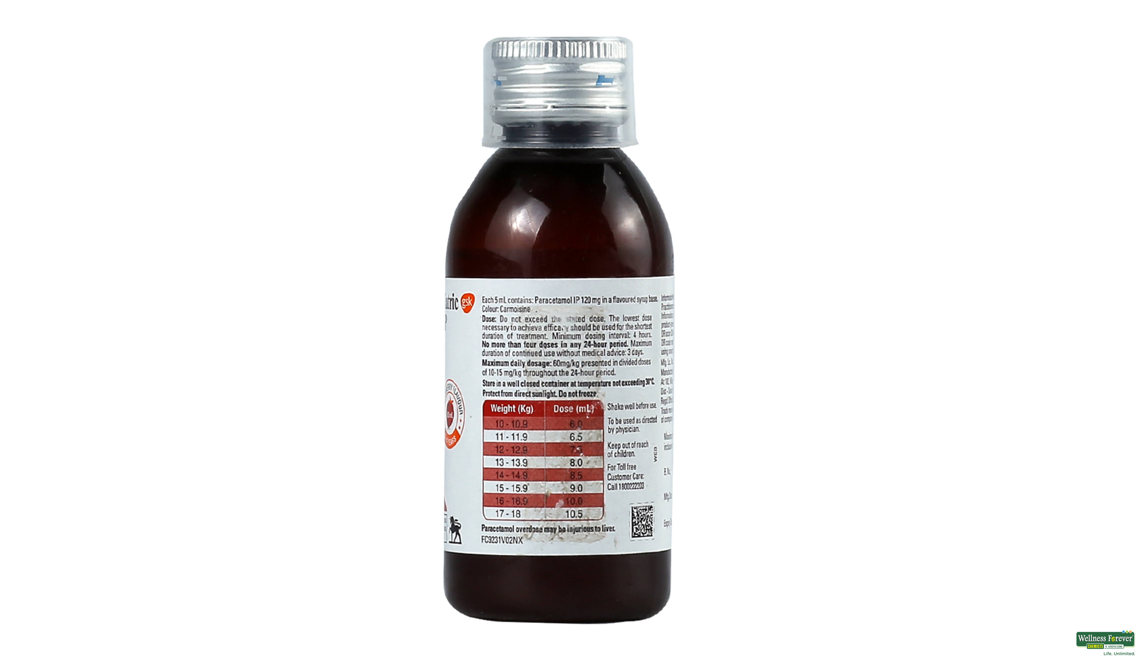 CALPOL-PAED SYP 120MG 60ML- 2, 60ML, 