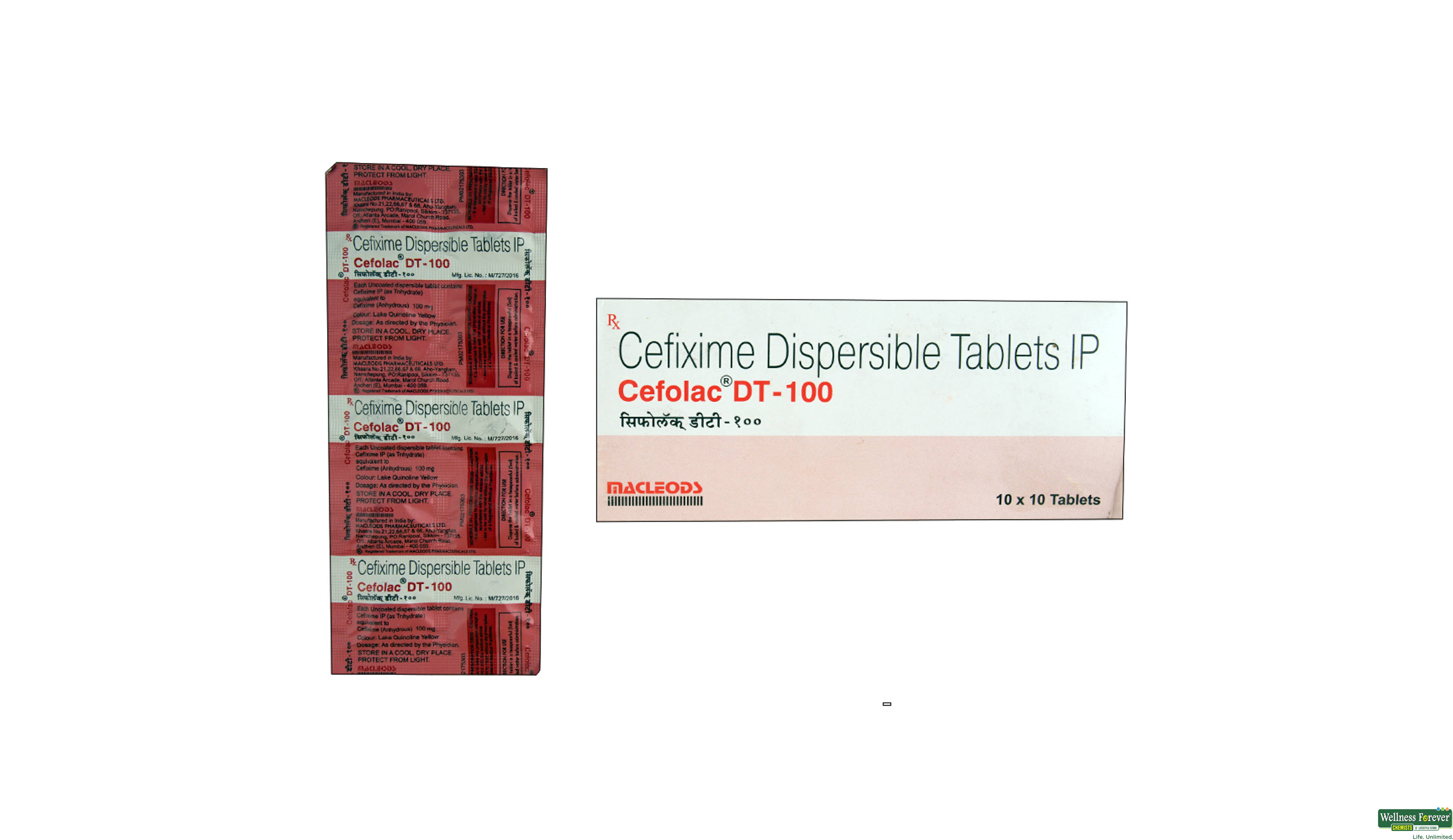 CEFOLAC 100DT 10TAB- 1, 10TAB, 