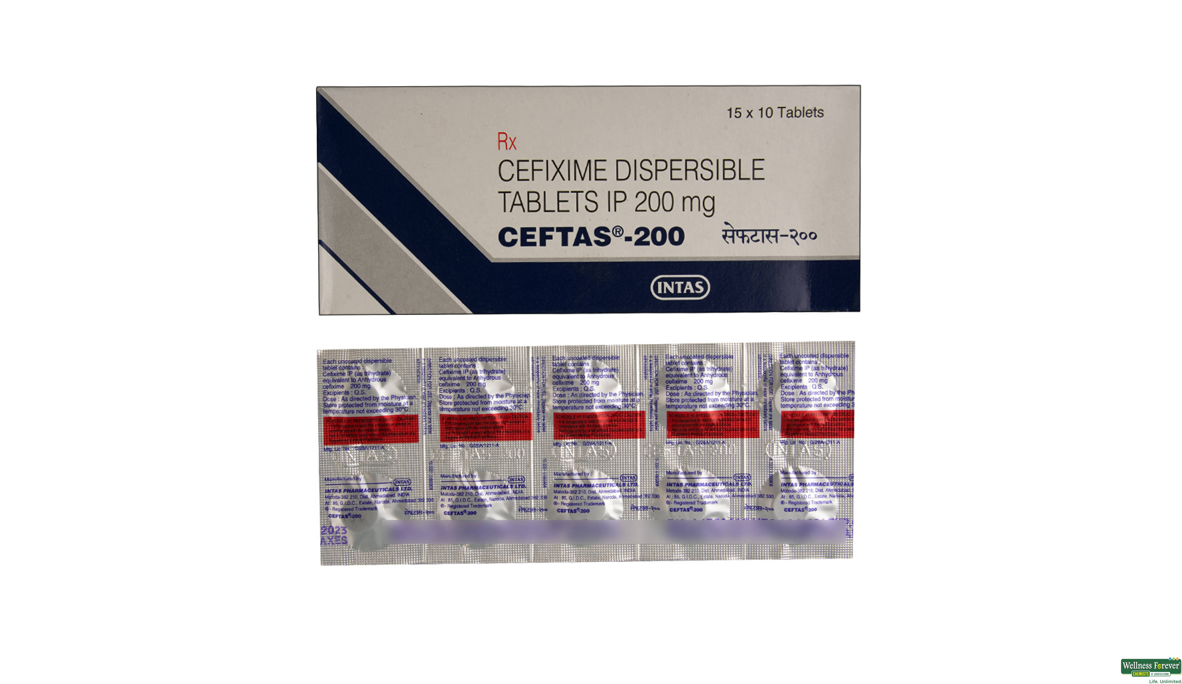 CEFTAS 200MG 10TAB- 1, 10TAB, 