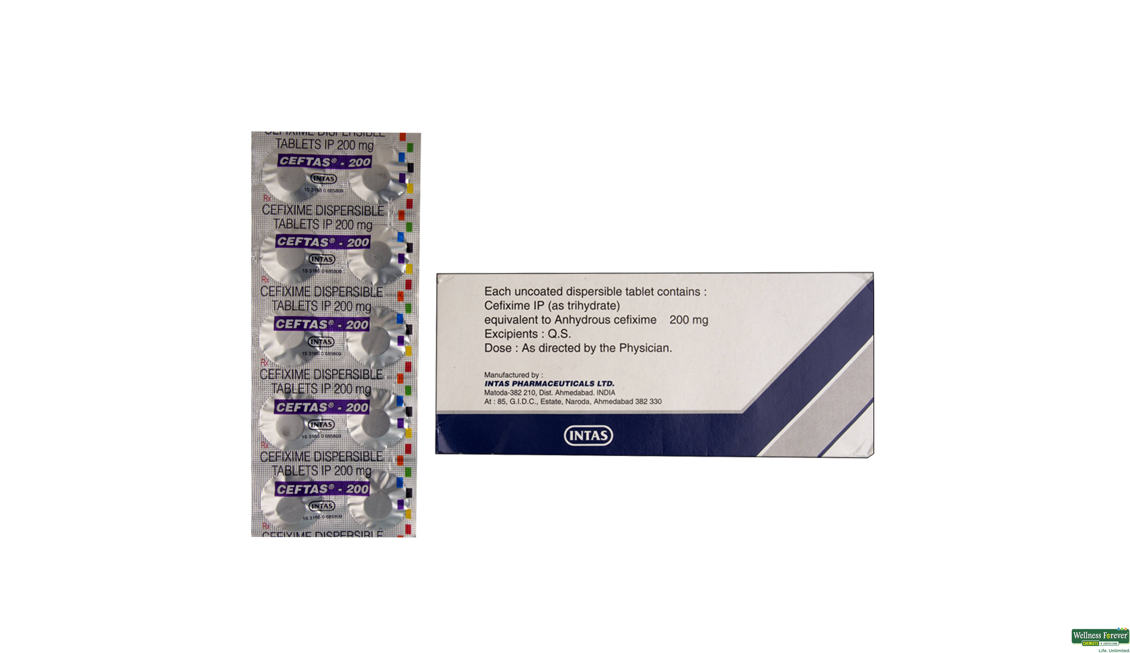 CEFTAS 200MG 10TAB- 2, 10TAB, 