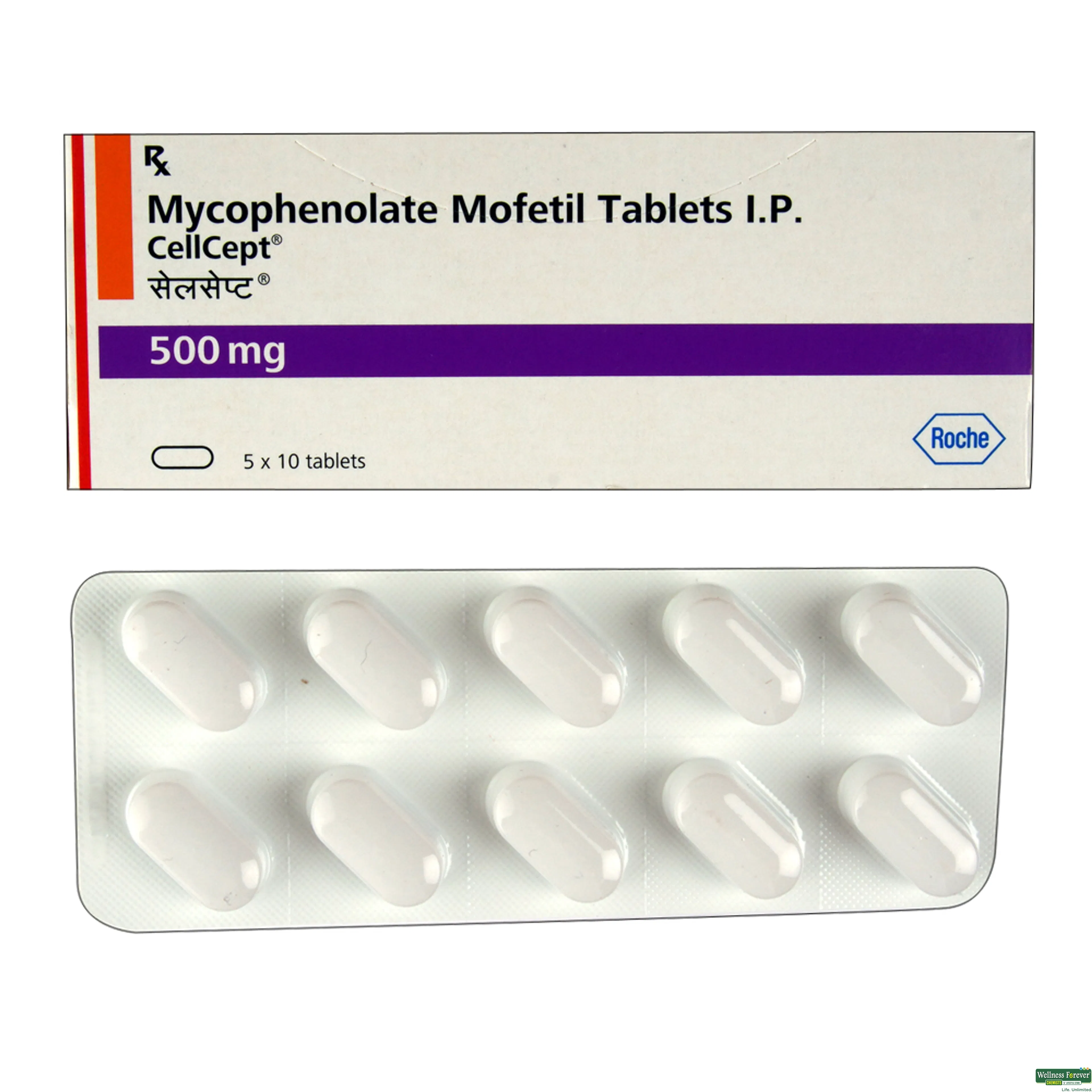 CELLCEPT 500MG 10TAB-image