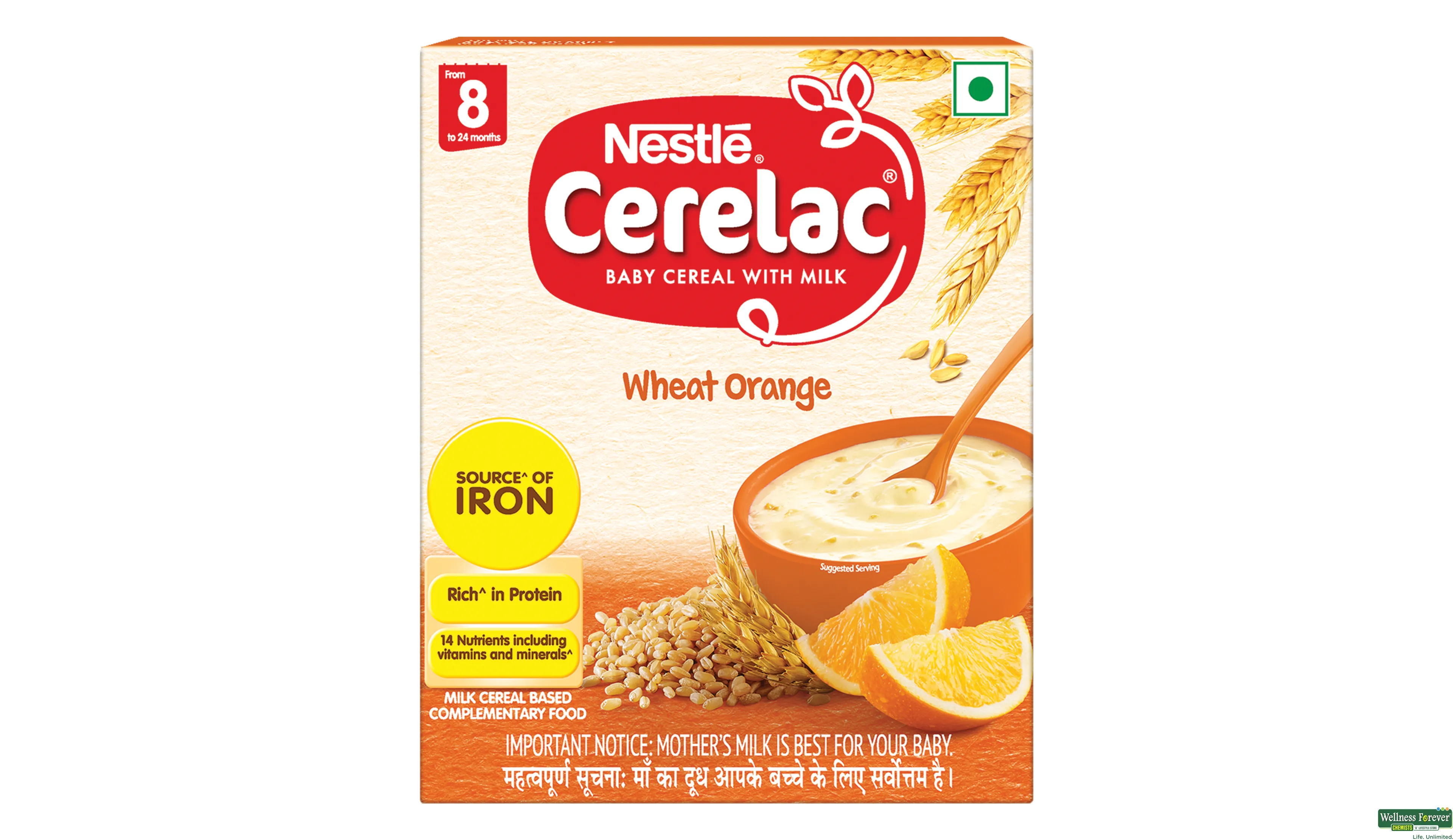 CERELAC STG2 WHEAT ORANGE REF 300GM- 1, 300GM, 