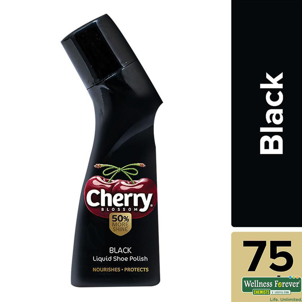 Buy Cherry Blossom Liquid Polish Black 75 ml Online at Best