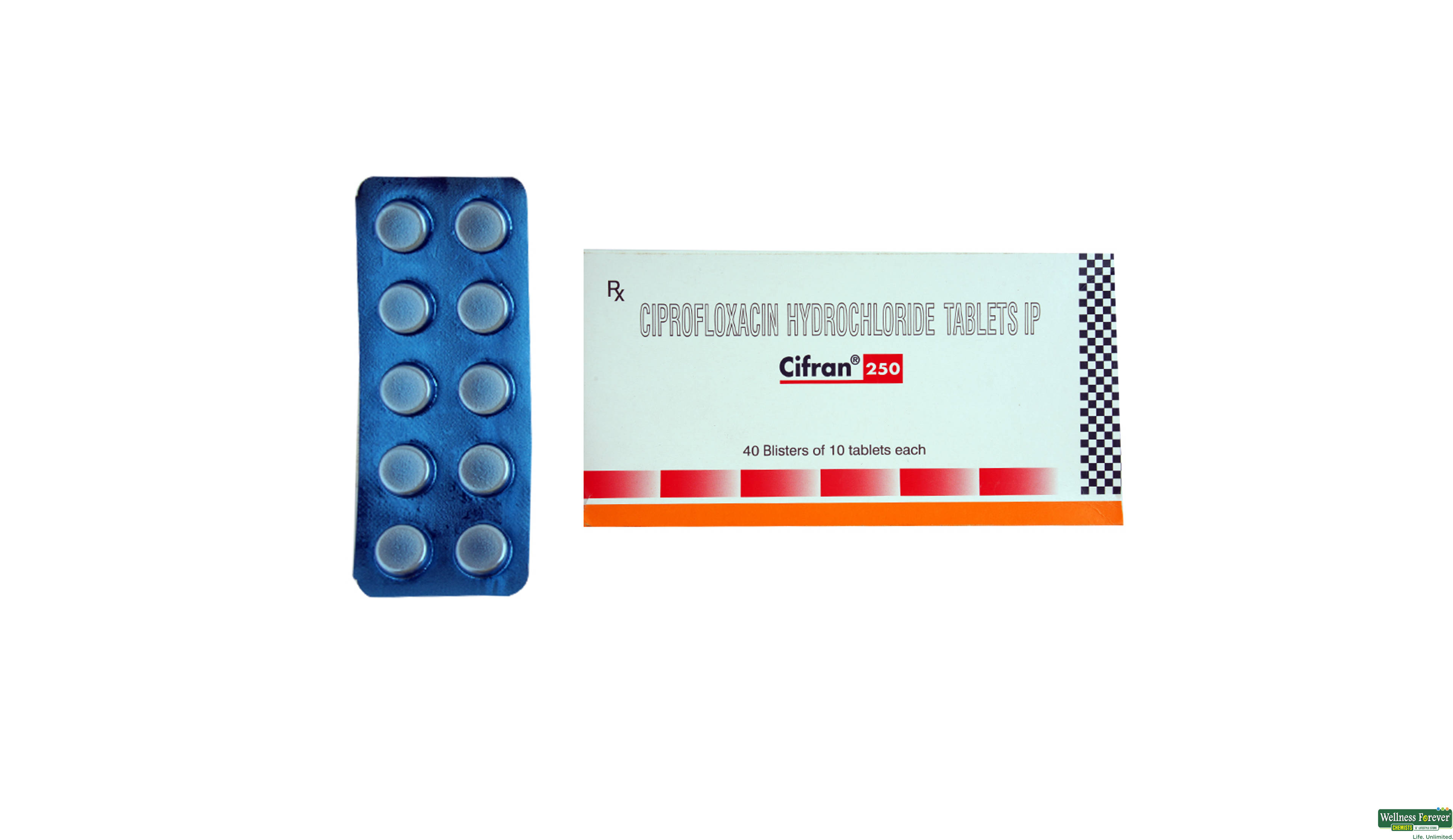CIFRAN 250MG 10TAB- 1, 10TAB, null