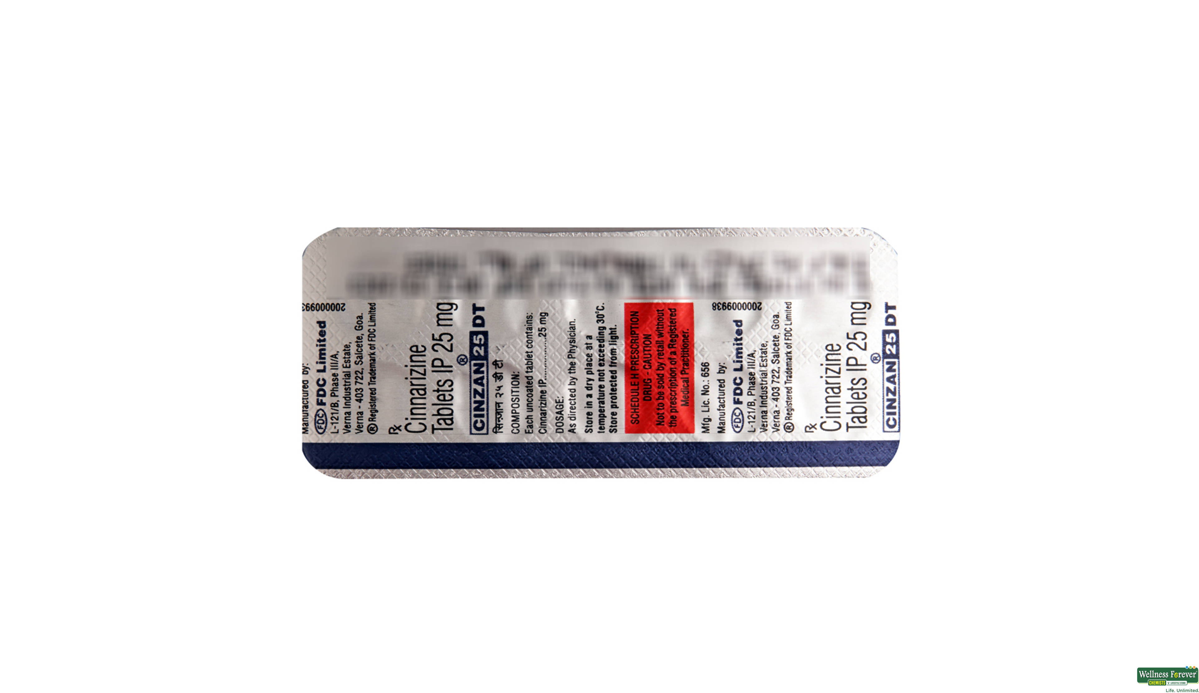 CINZAN 25DT 10TAB- 2, 10TAB, 