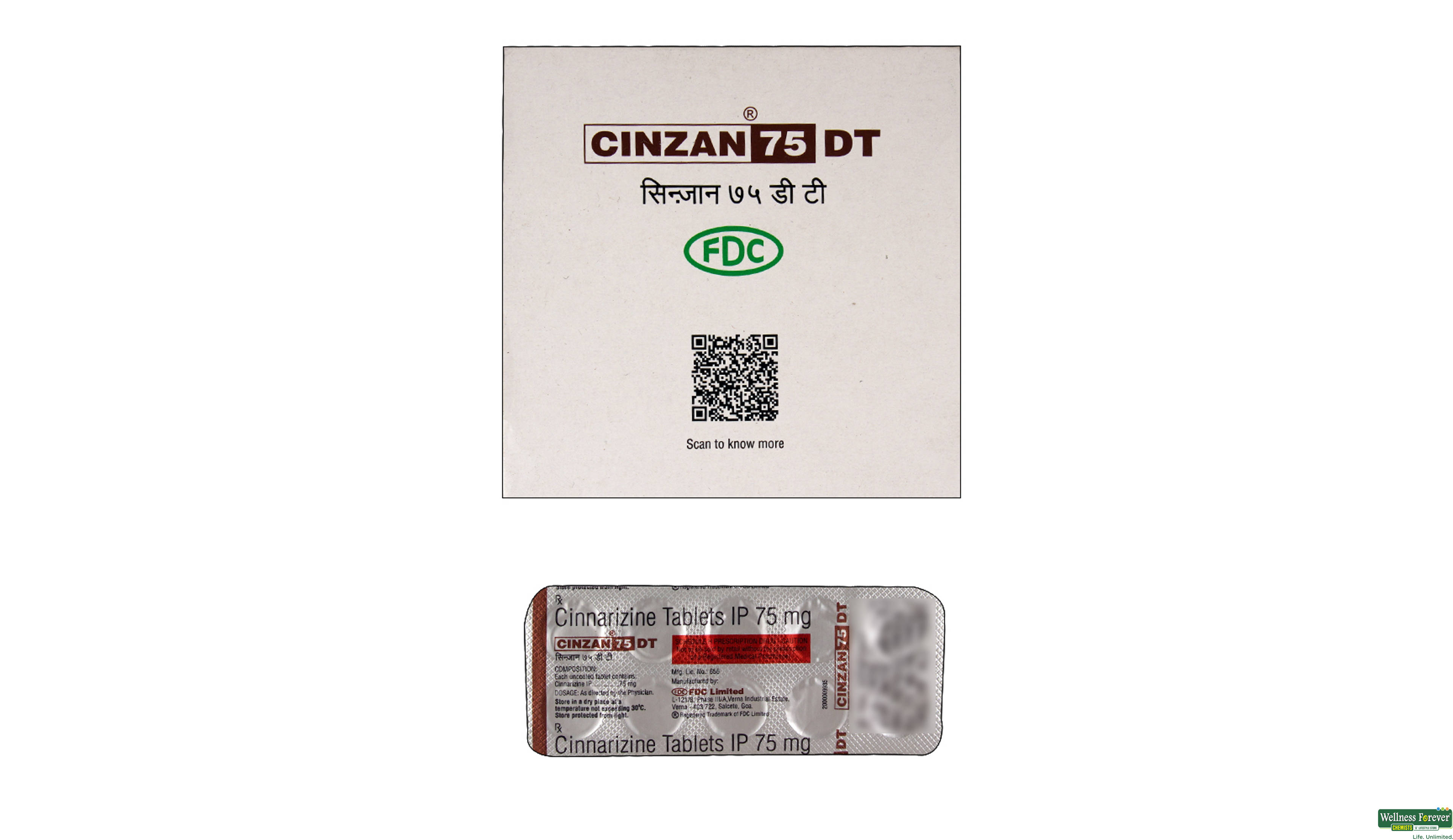 CINZAN 75DT 10TAB- 2, 10TAB, 