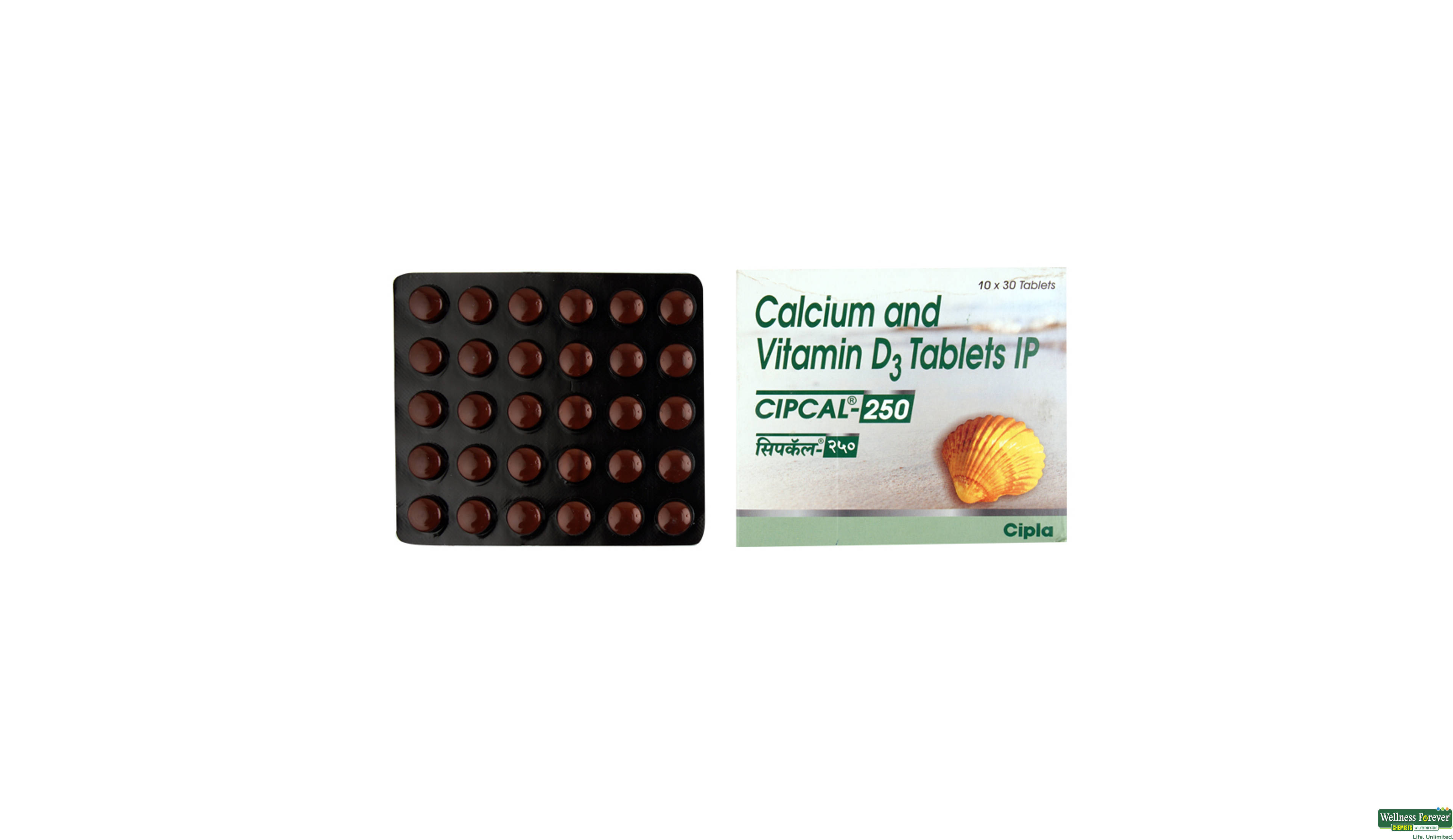 CIPCAL 250MG 30TAB- 1, 30TAB, null